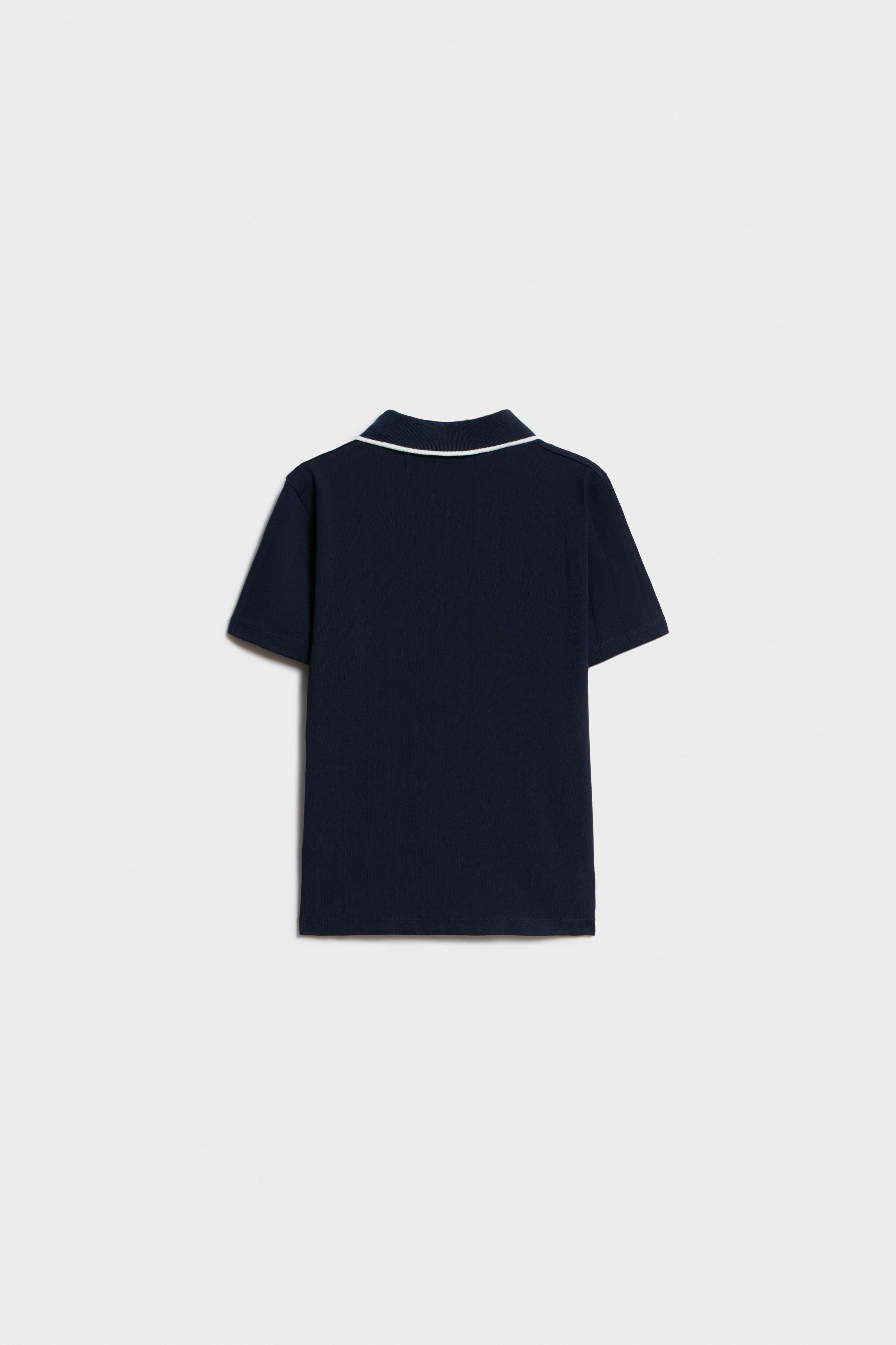 ZIP-UP COTTON POLO - Image 5