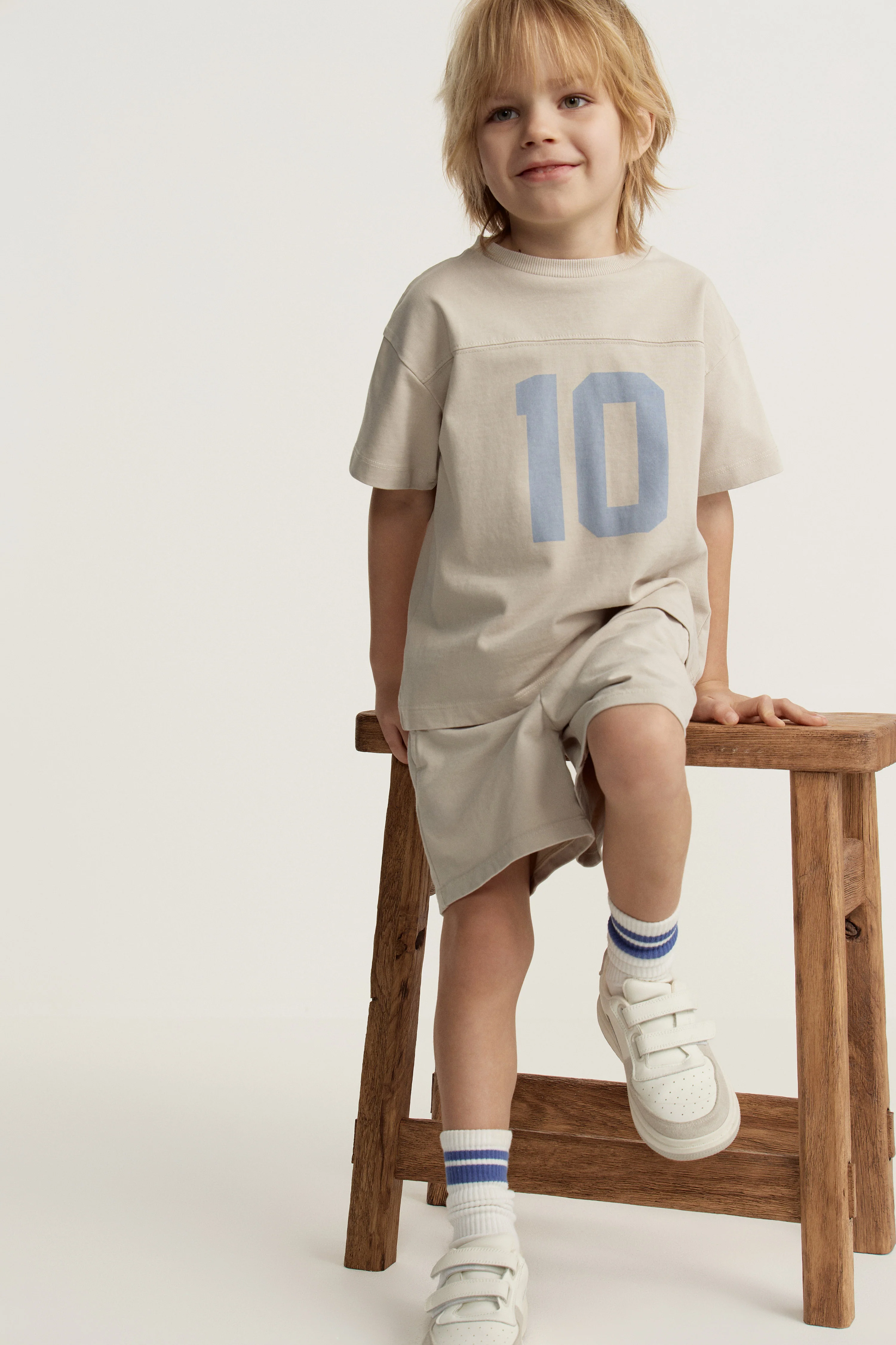 OVERSIZED PRINT-MOTIF COTTON T-SHIRT - Image 3