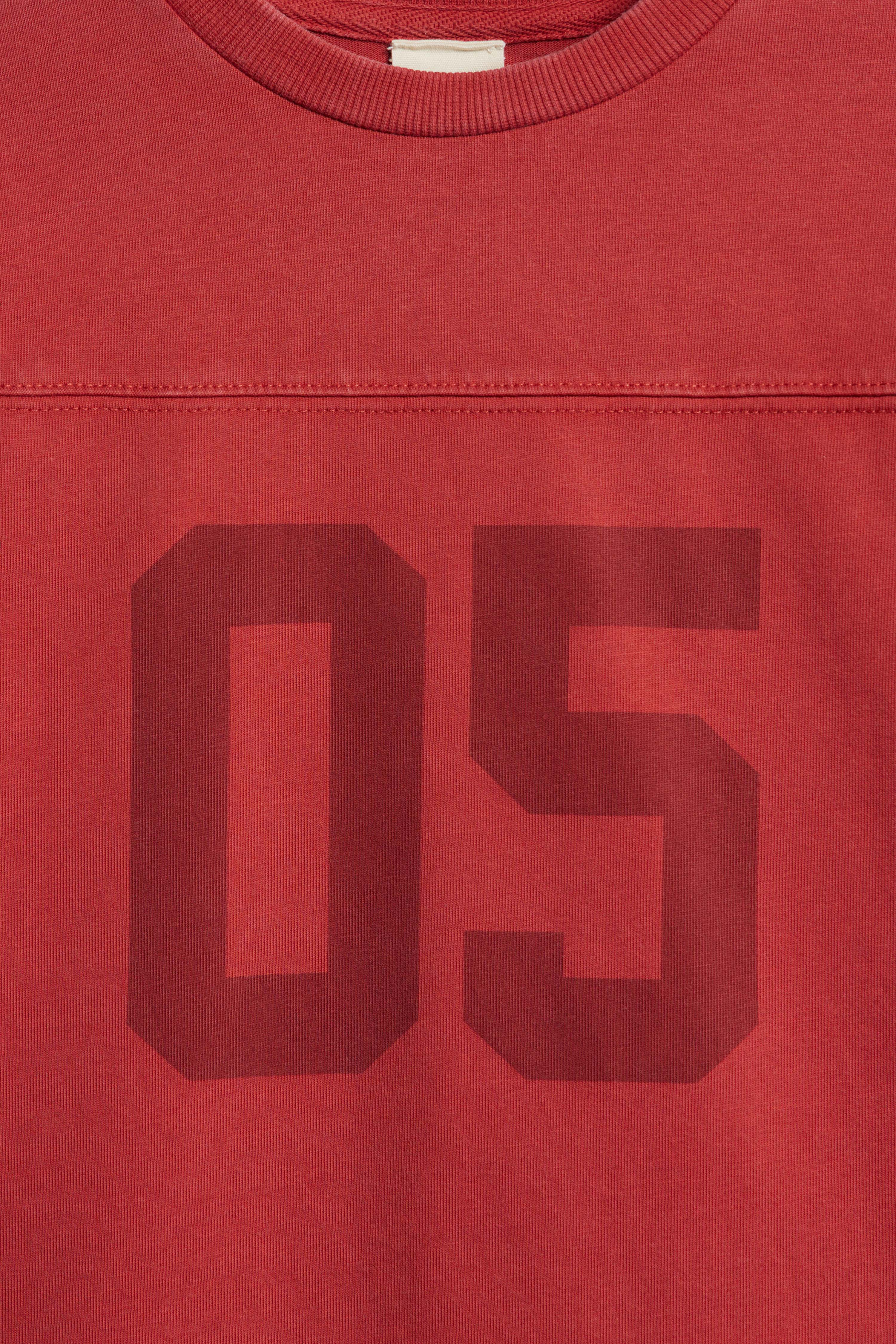 OVERSIZED PRINT-MOTIF COTTON T-SHIRT - Image 3