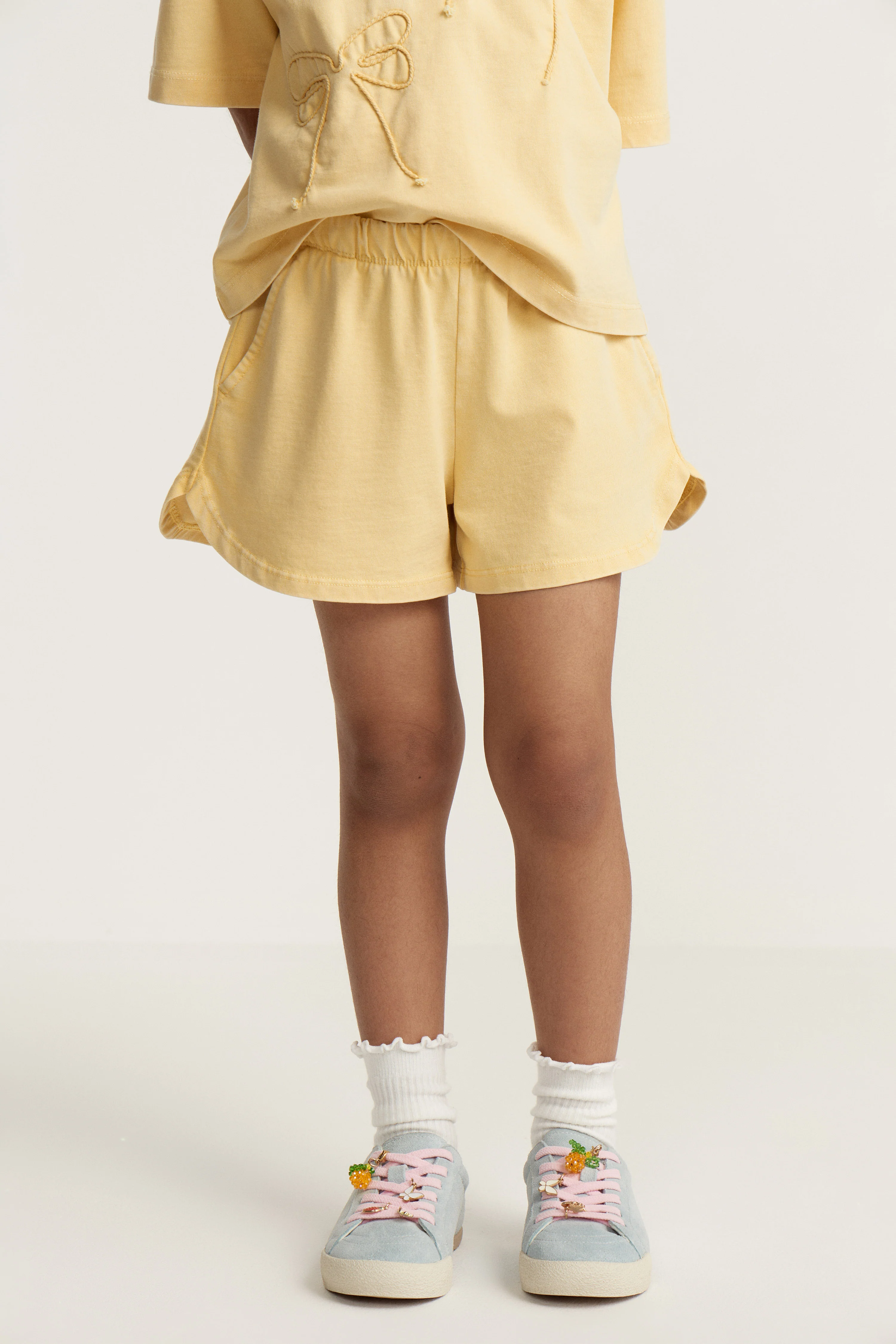WIDE-LEG COTTON SHORTS - Image 2