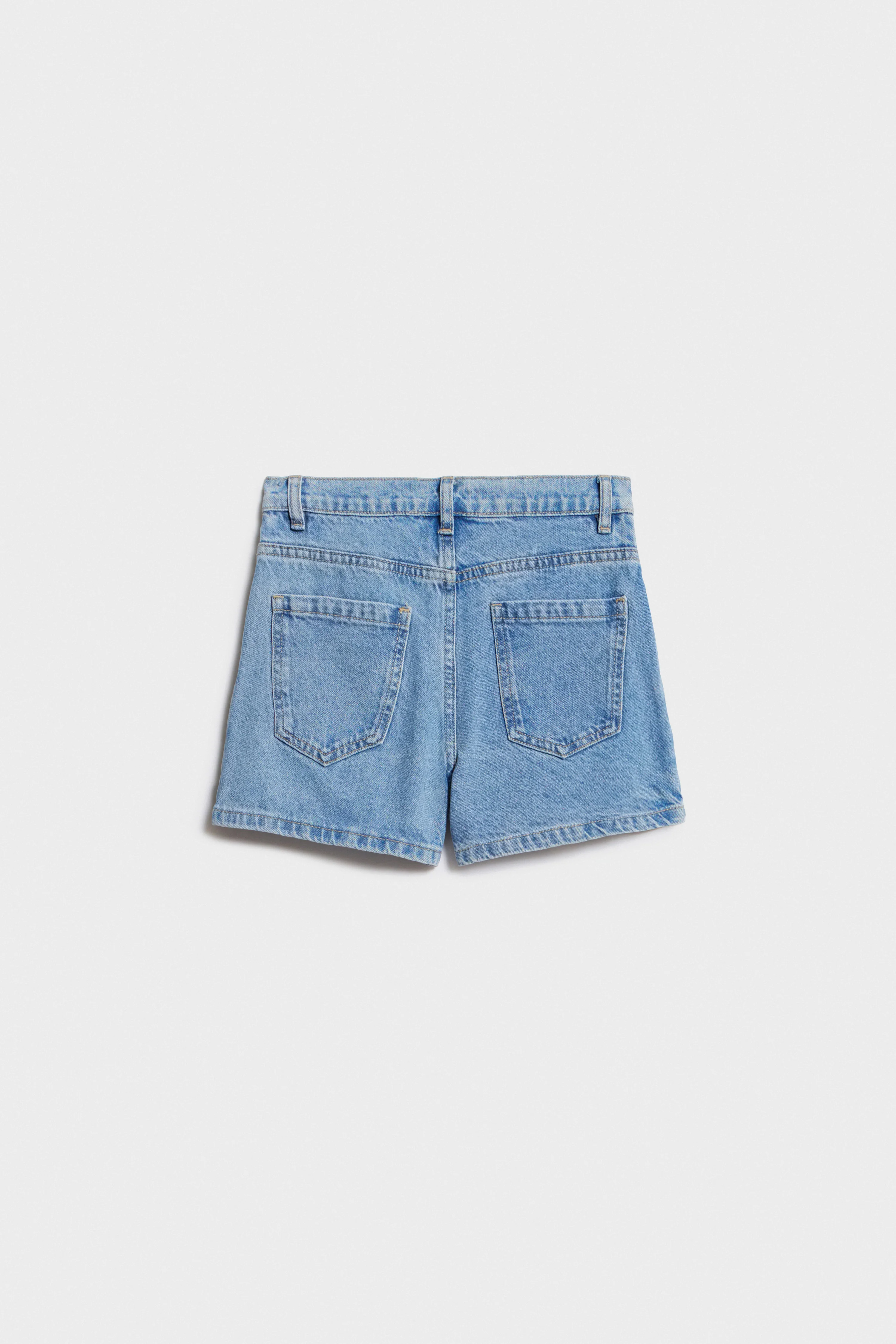 WRAPOVER DENIM SKORT - Image 5