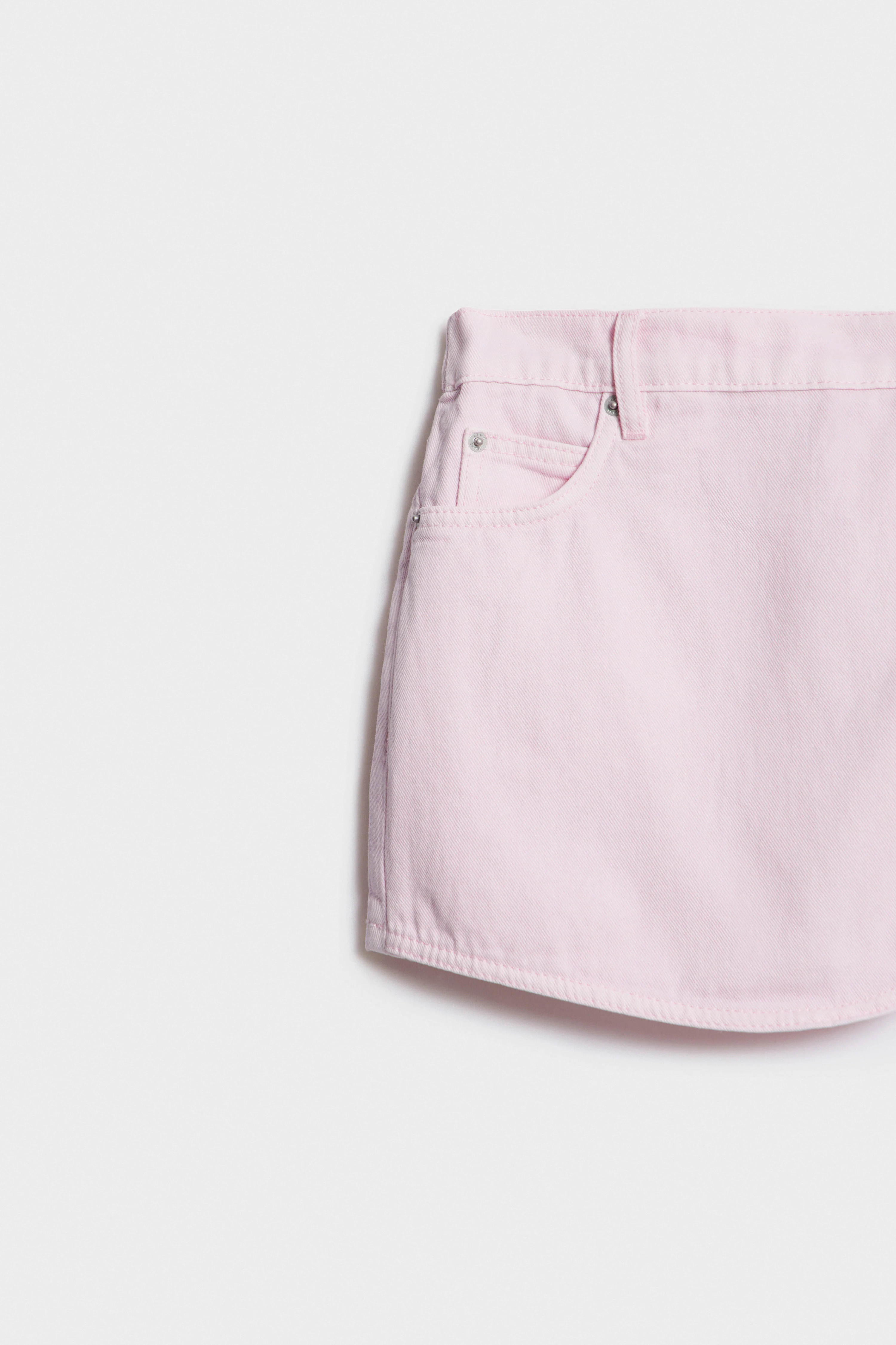 WRAPOVER DENIM SKORT - Image 6
