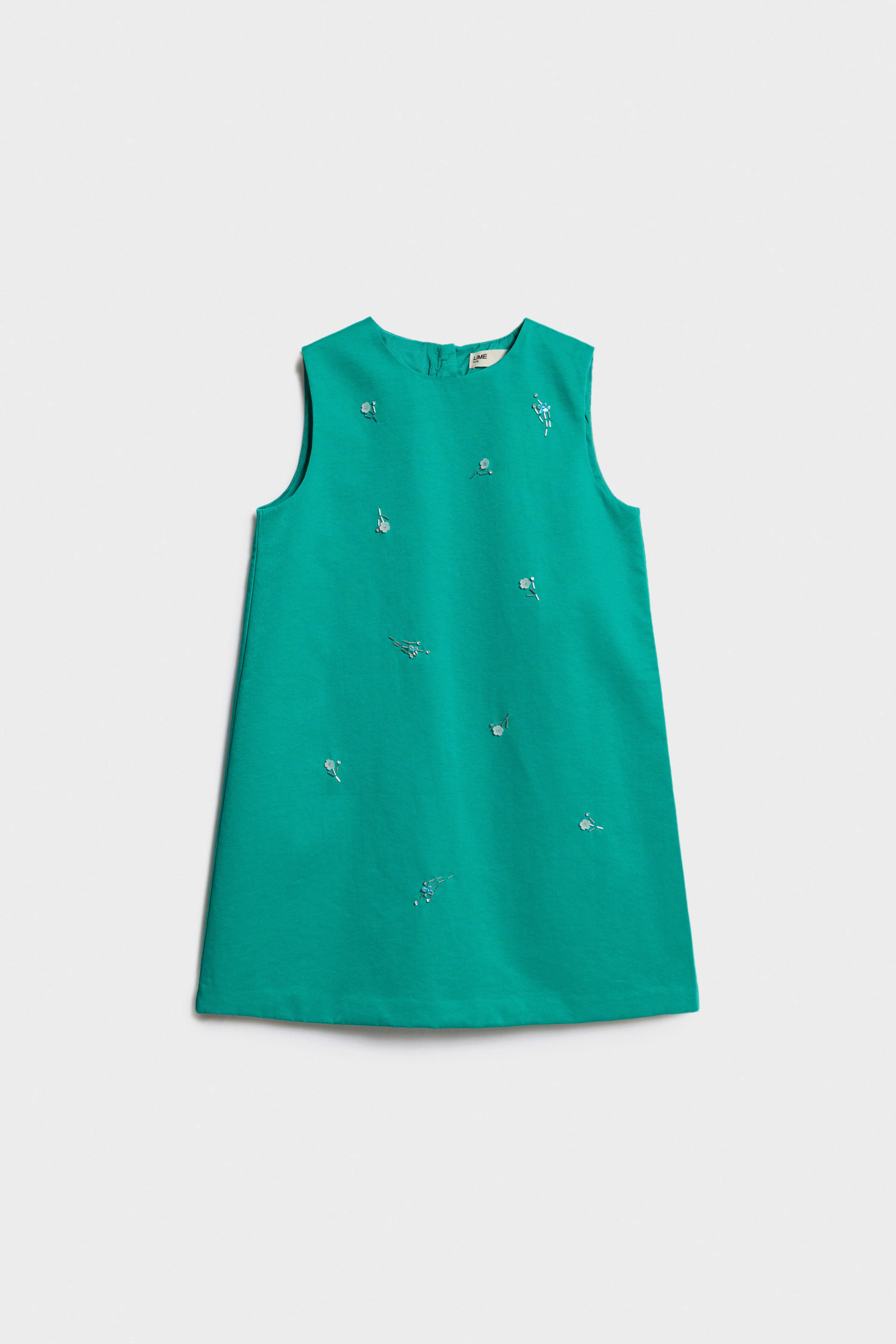 EMBROIDERY-DETAIL COTTON DRESS - Image 3