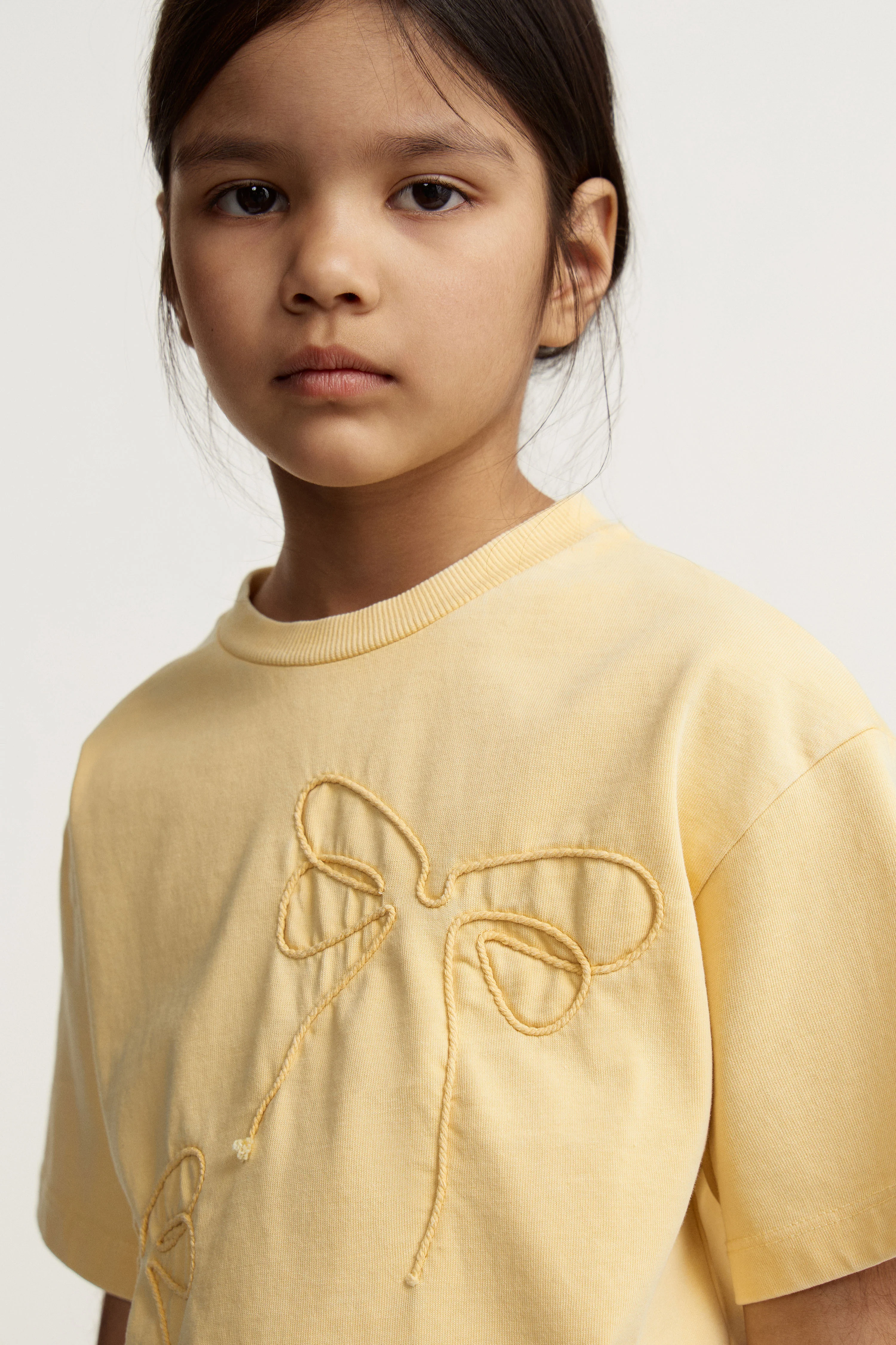 EMBROIDERY-DETAIL COTTON T-SHIRT - Image 2
