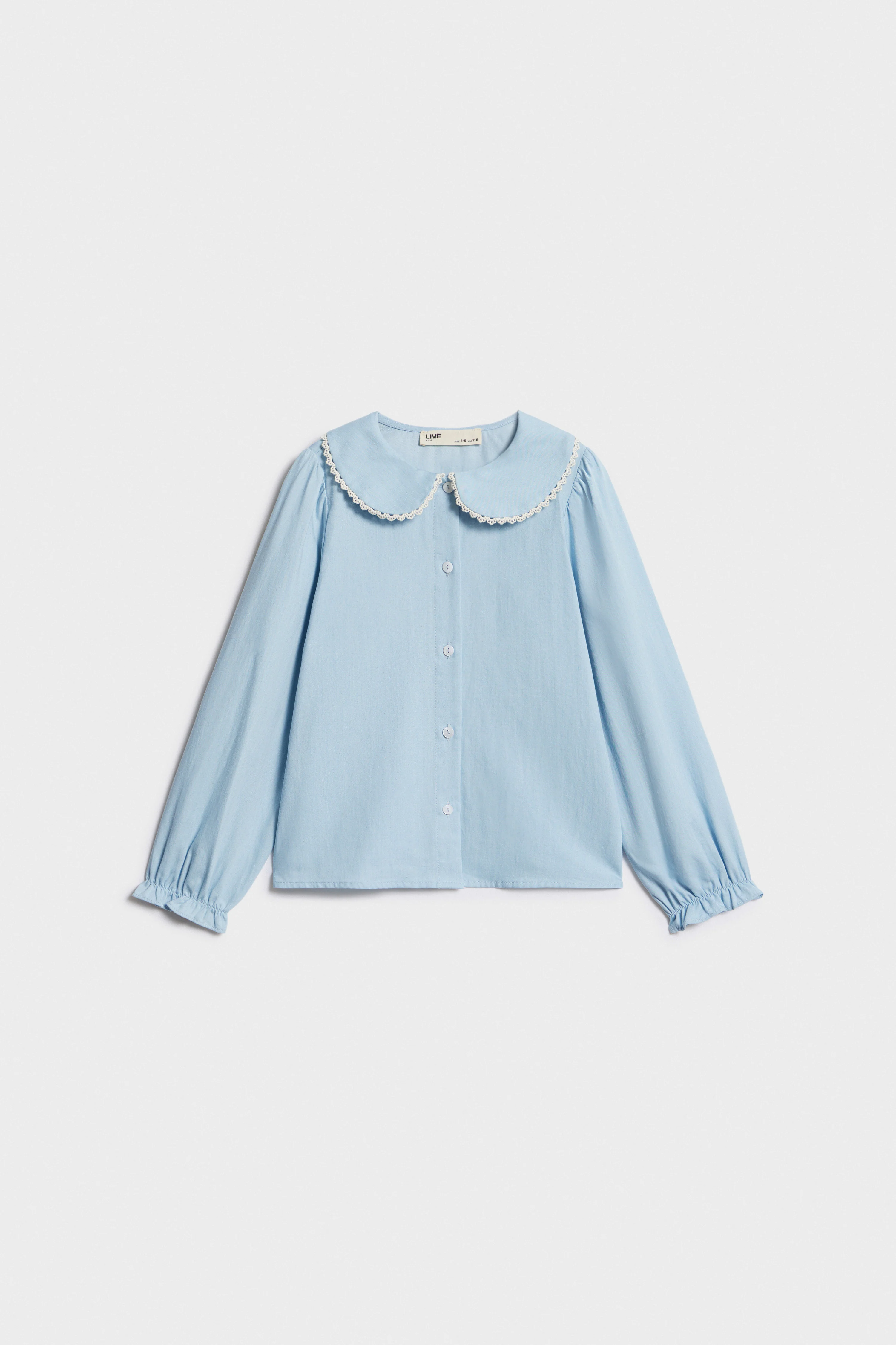 COTTON BLOUSE WITH COLLAR - Image 3