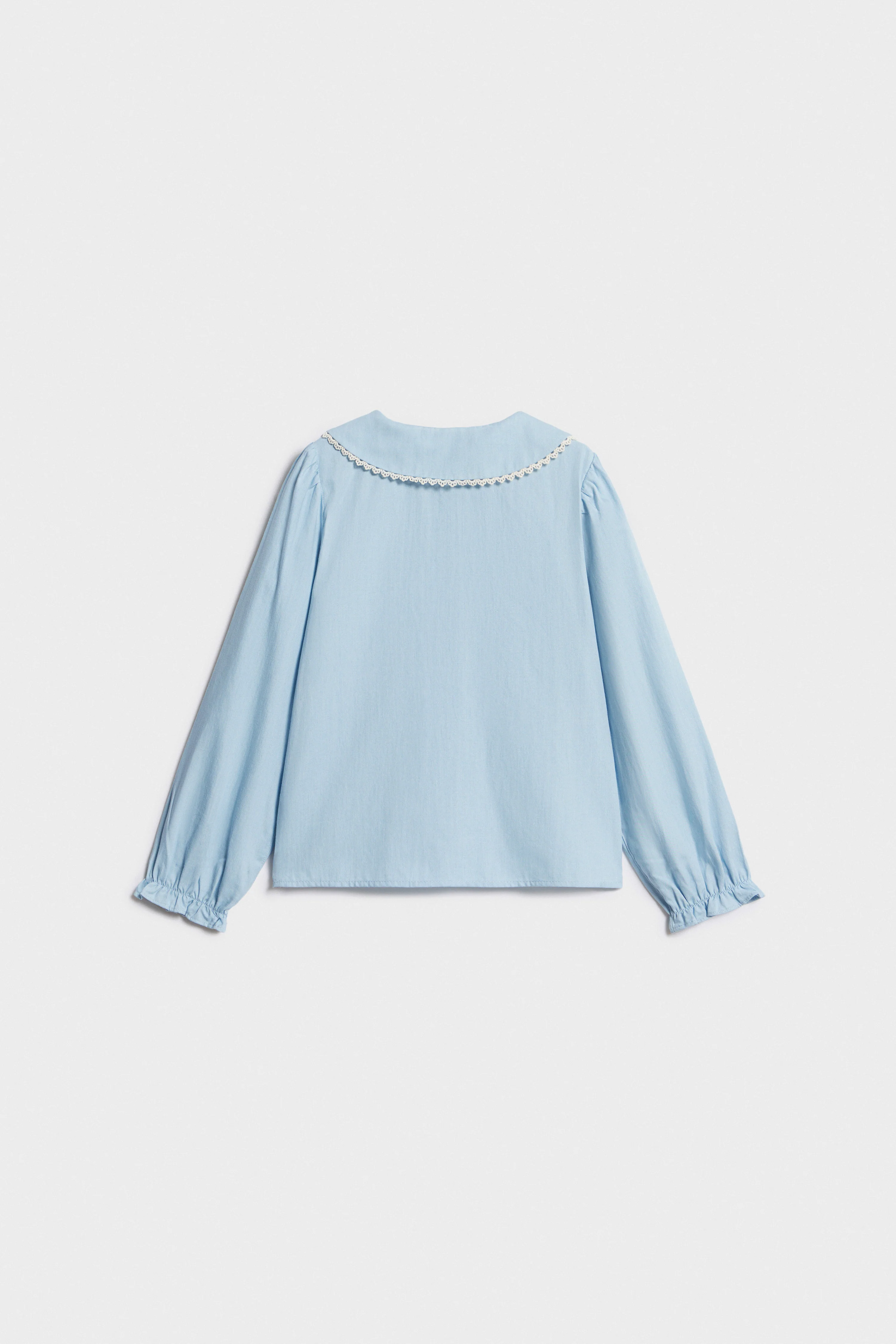 COTTON BLOUSE WITH COLLAR - Image 4