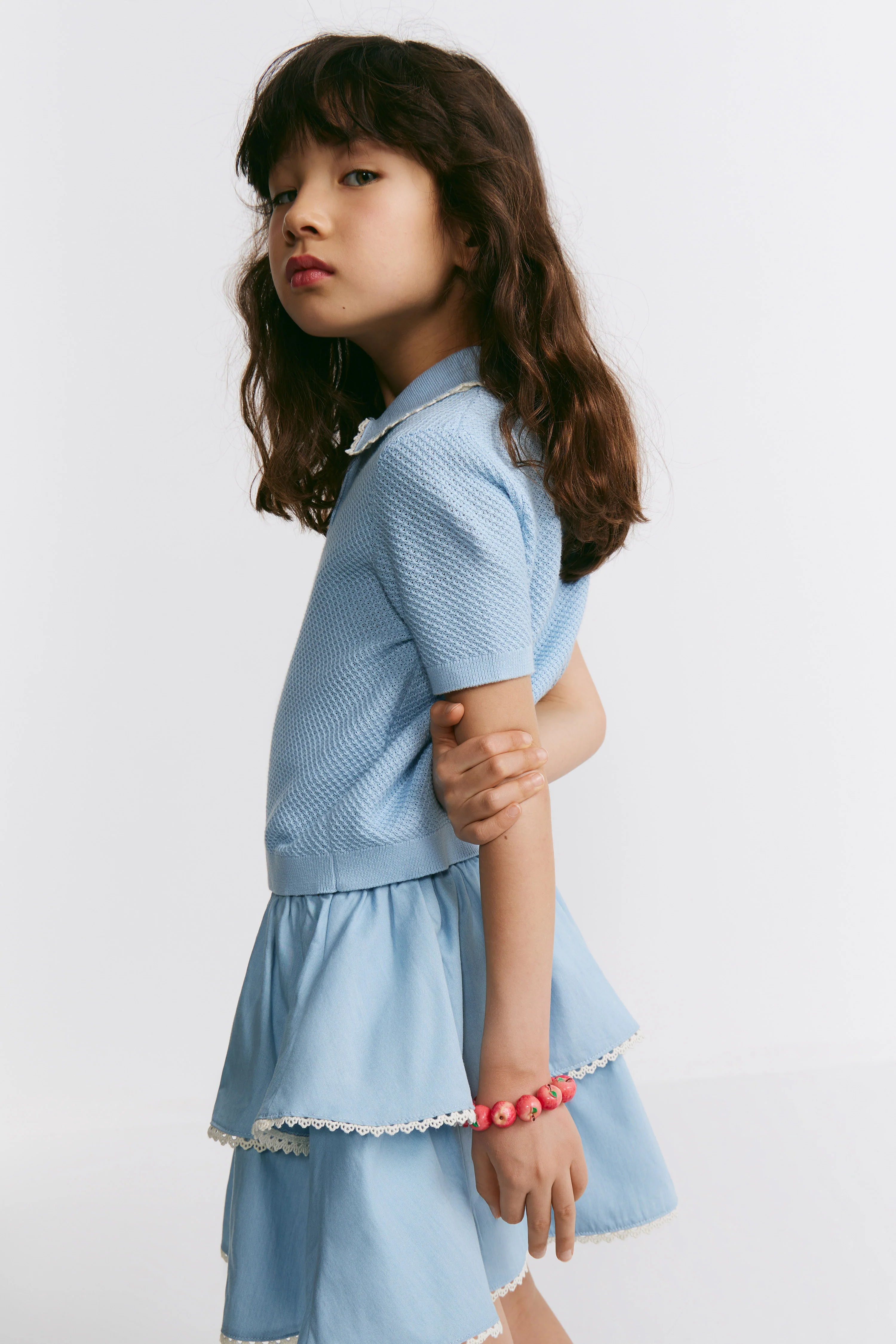 TIERED COTTON SKIRT - Image 2