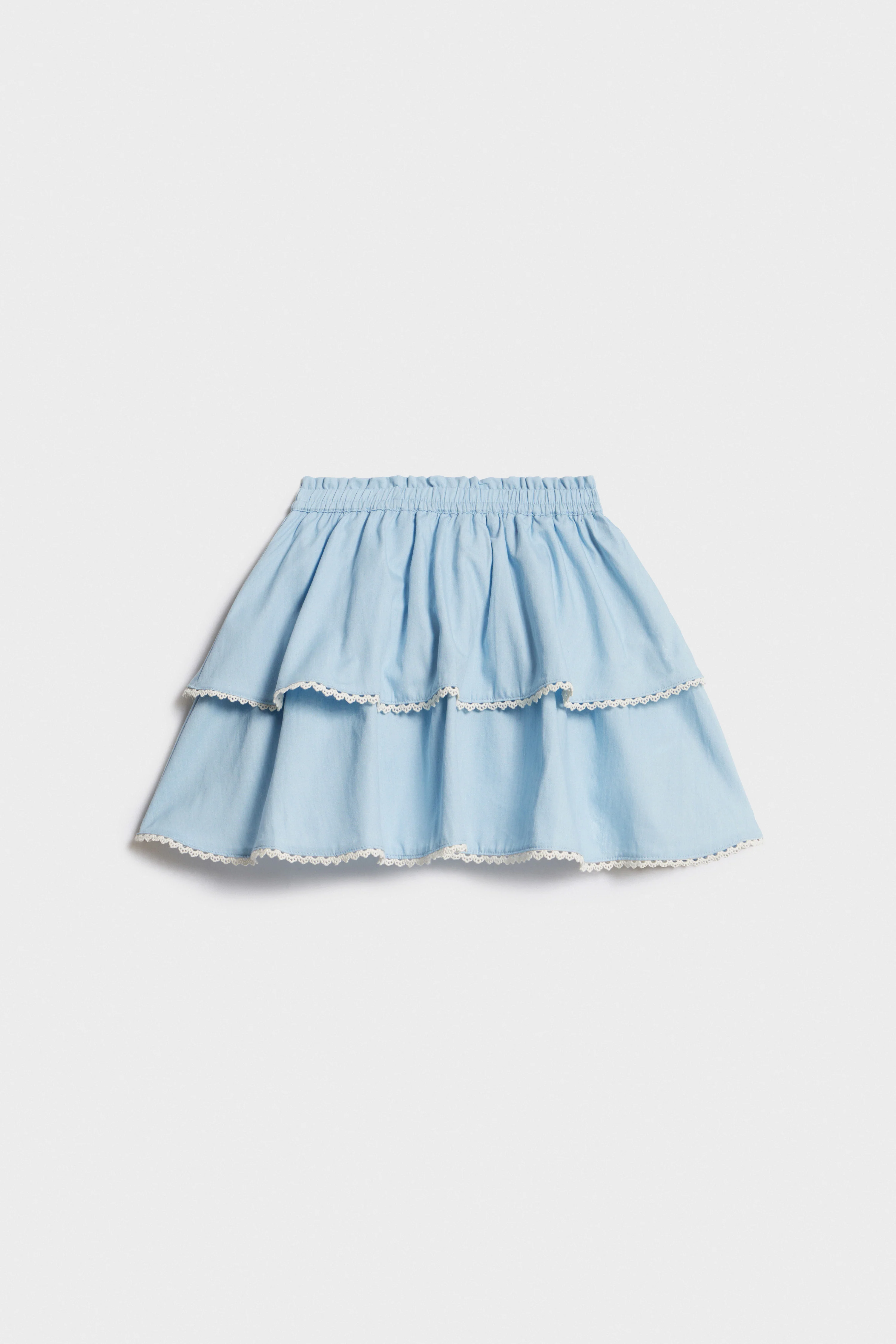 TIERED COTTON SKIRT - Image 4