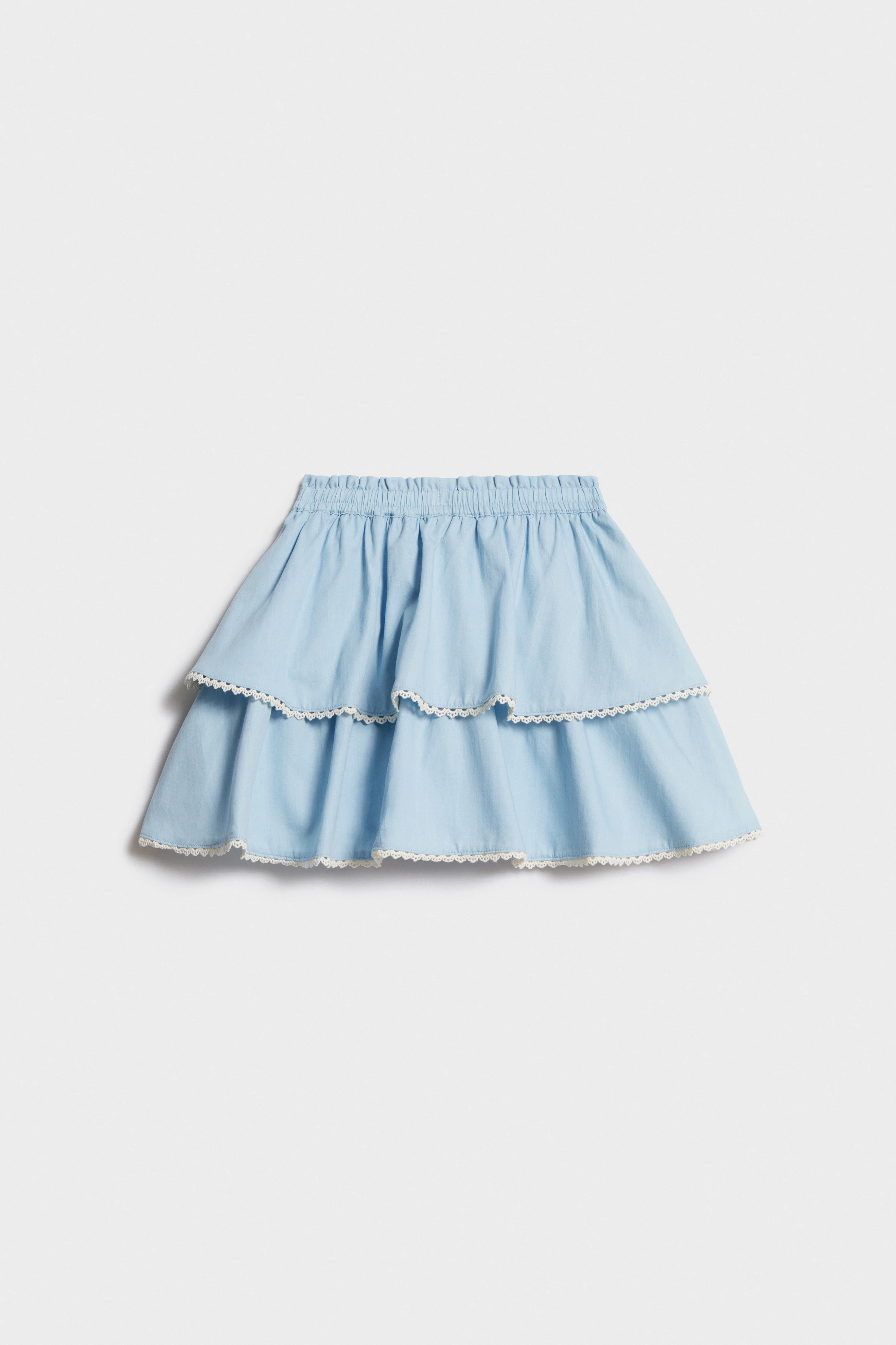 TIERED COTTON SKIRT - Image 5