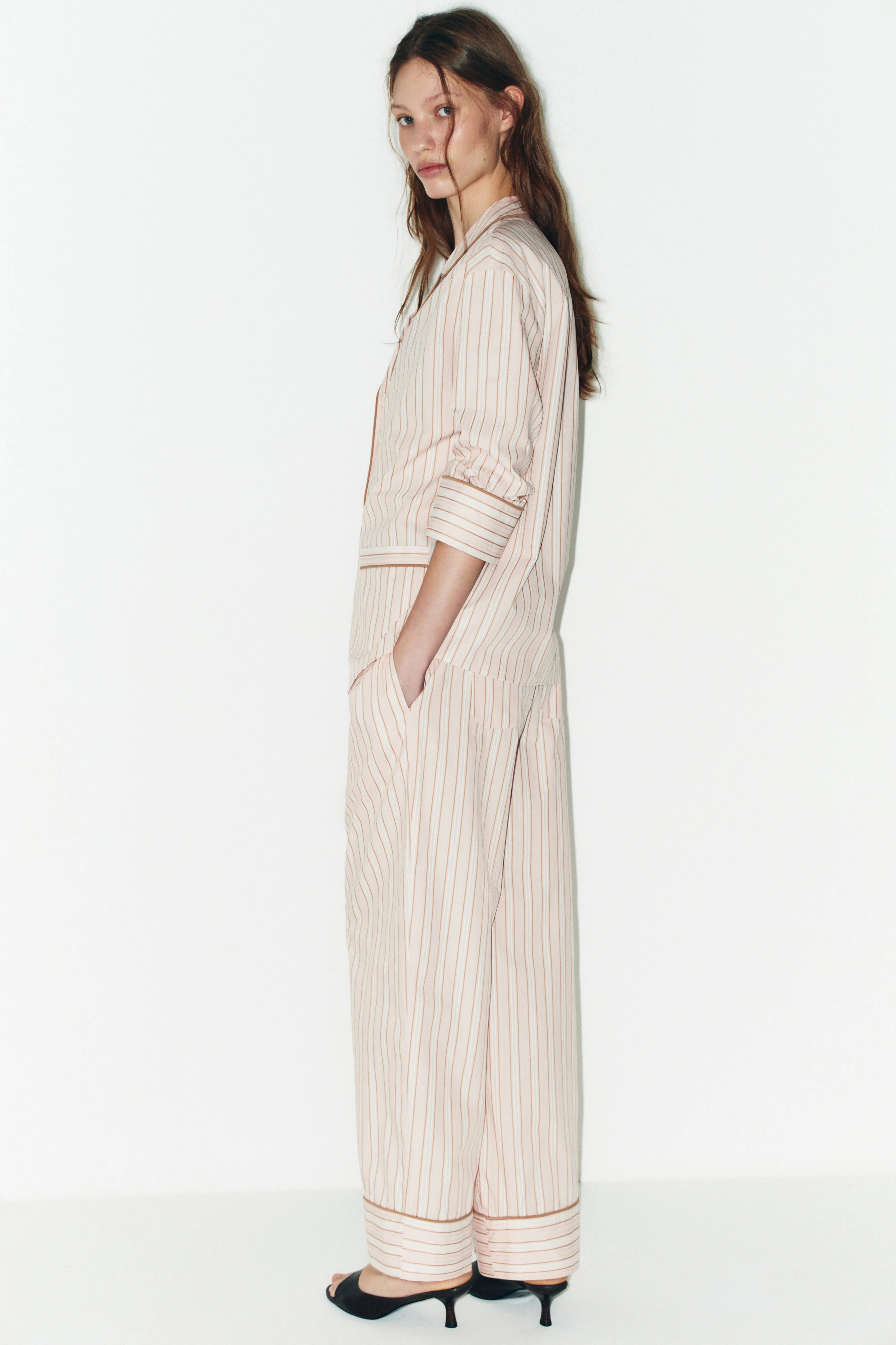 COTTON PAJAMA-LOOK SHIRT - Image 4