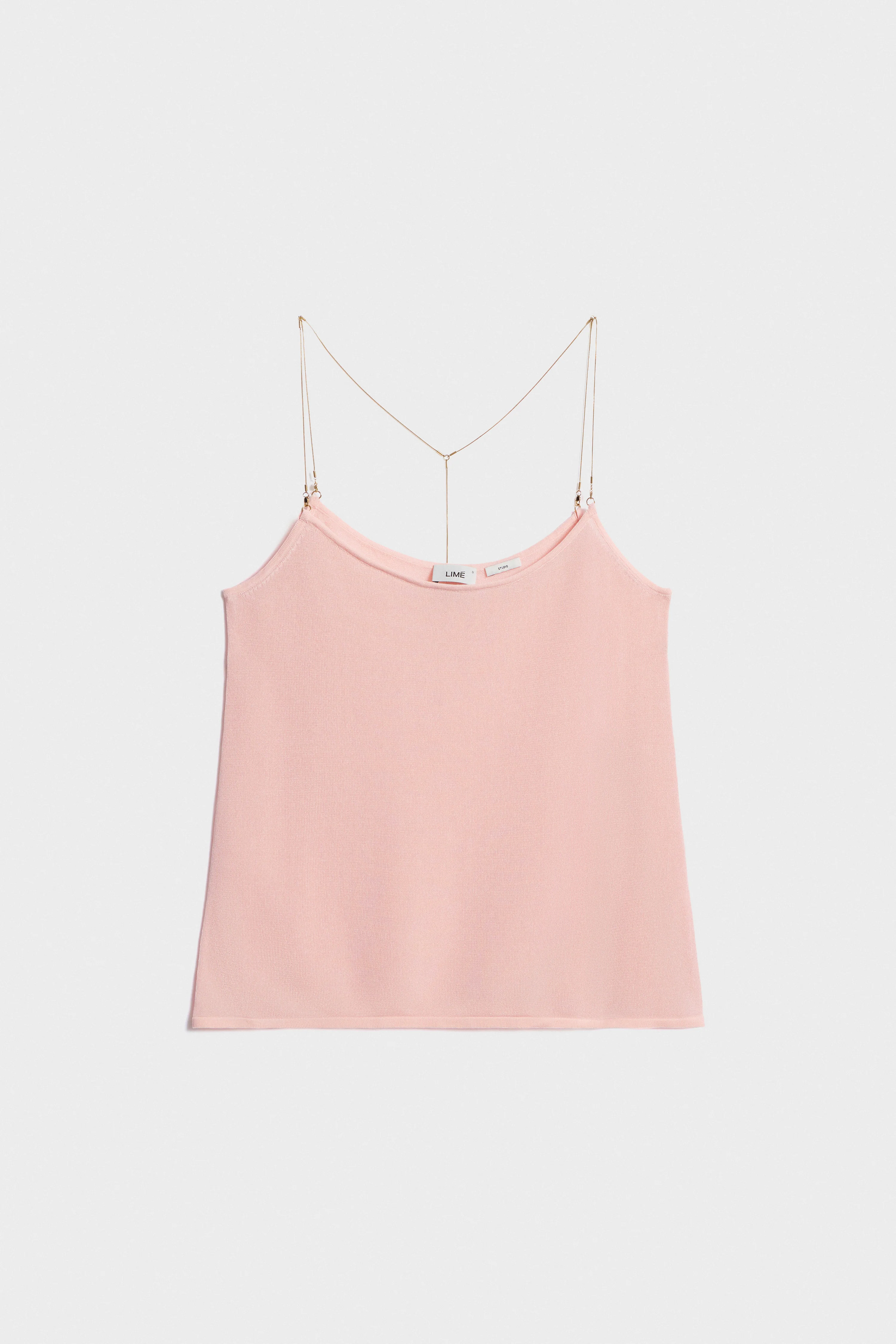 CHAIN-STRAP VISCOSE TOP - Image 5