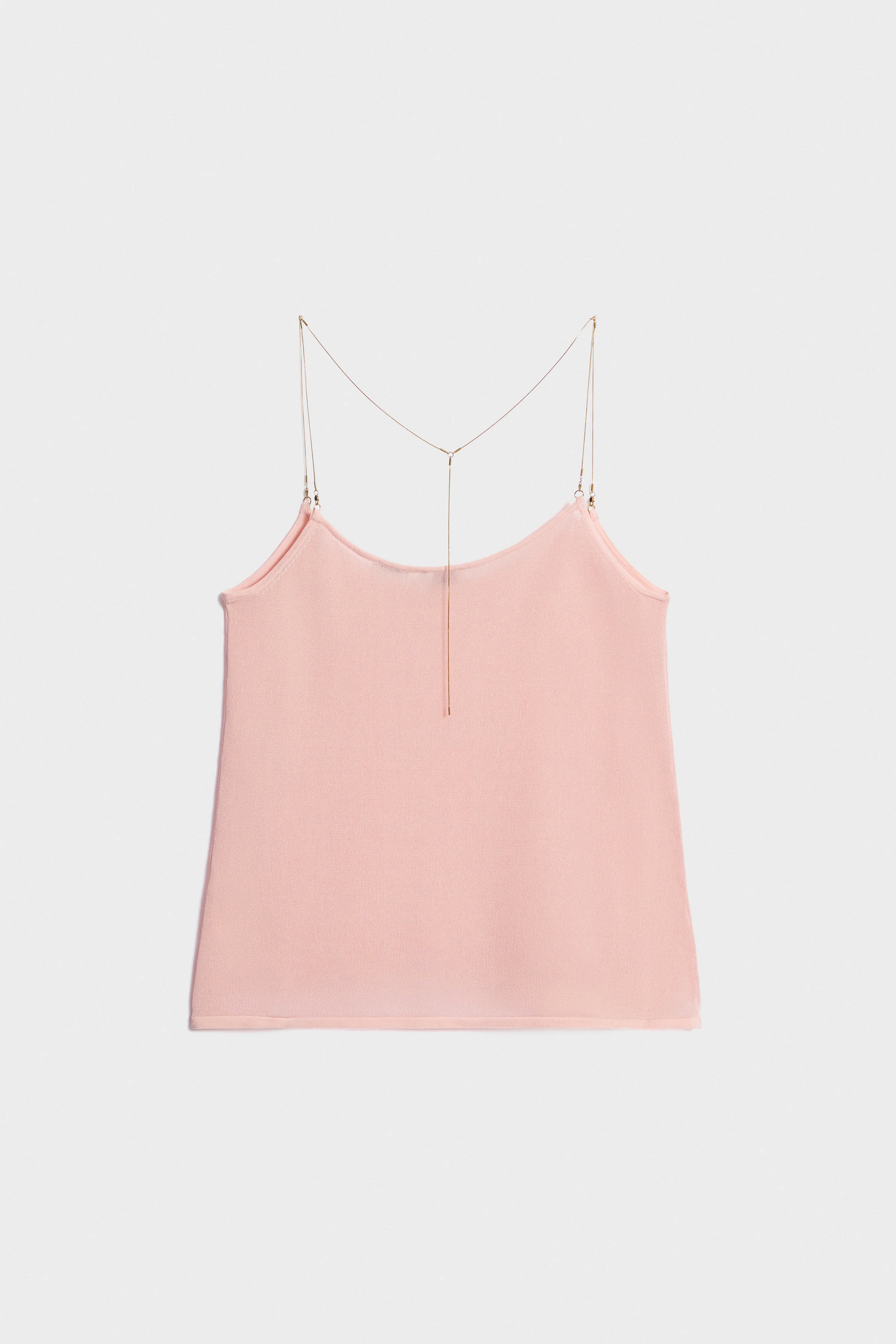CHAIN-STRAP VISCOSE TOP - Image 6