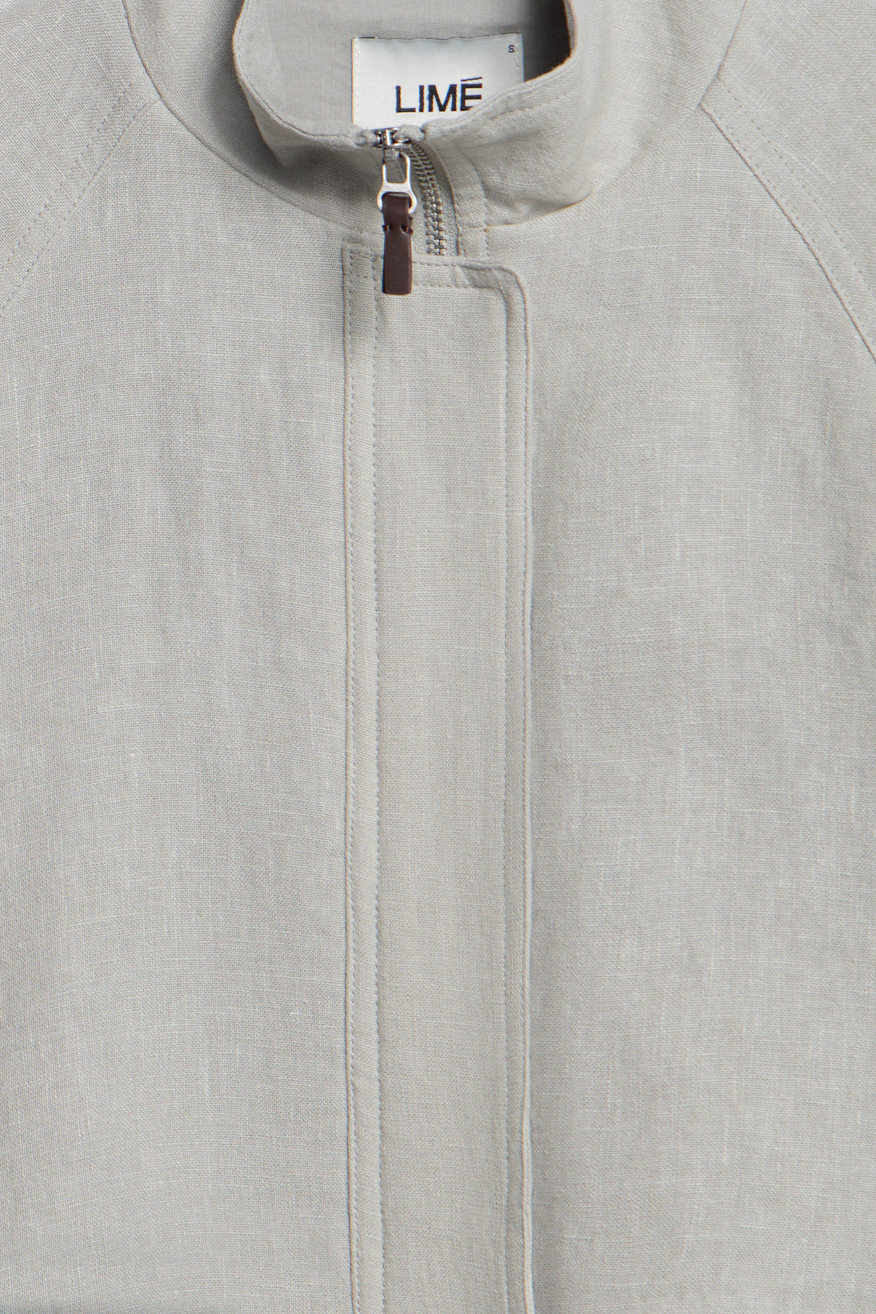 LINEN BOMBER JACKET - Image 8