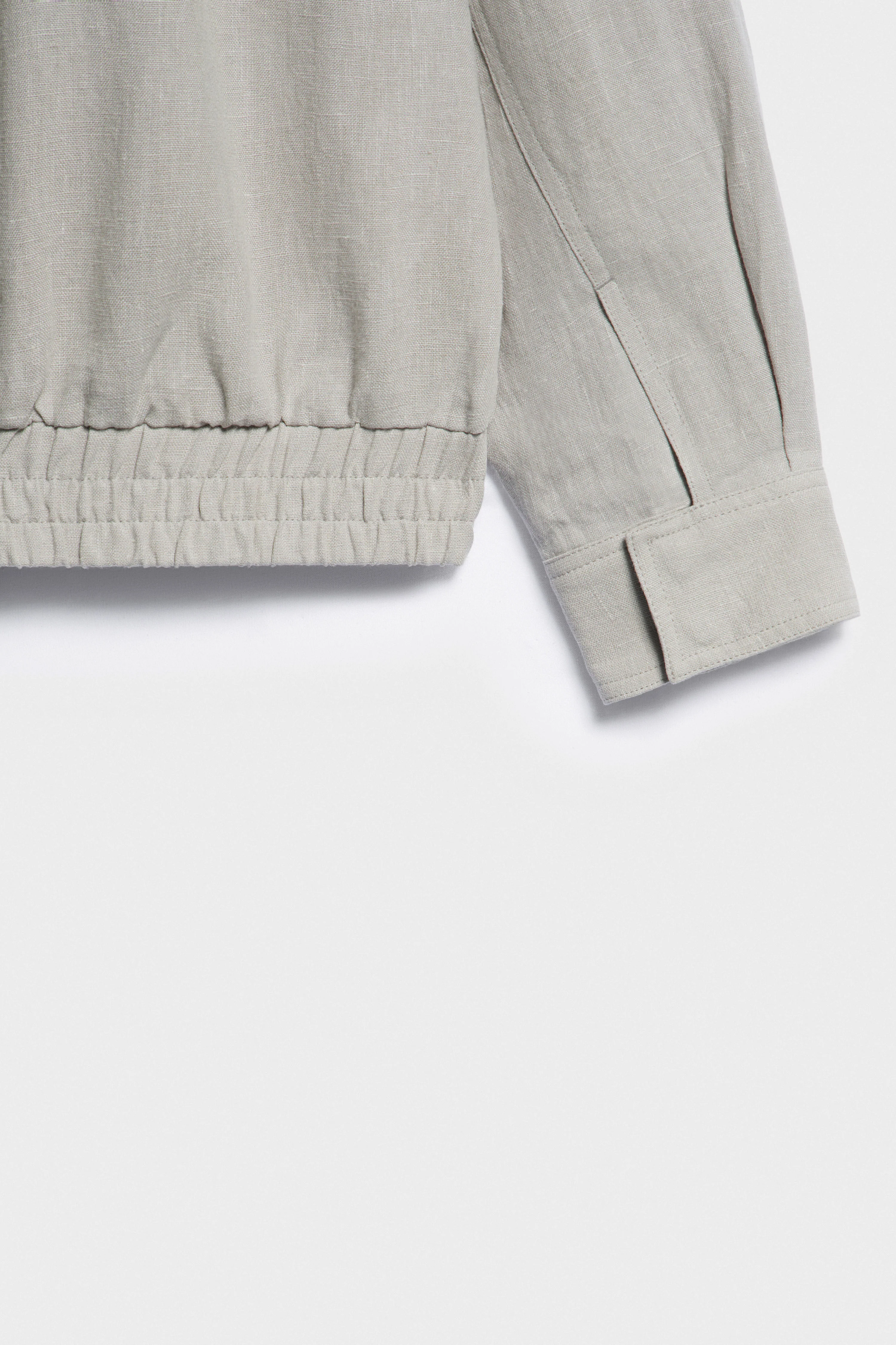 LINEN BOMBER JACKET - Image 9