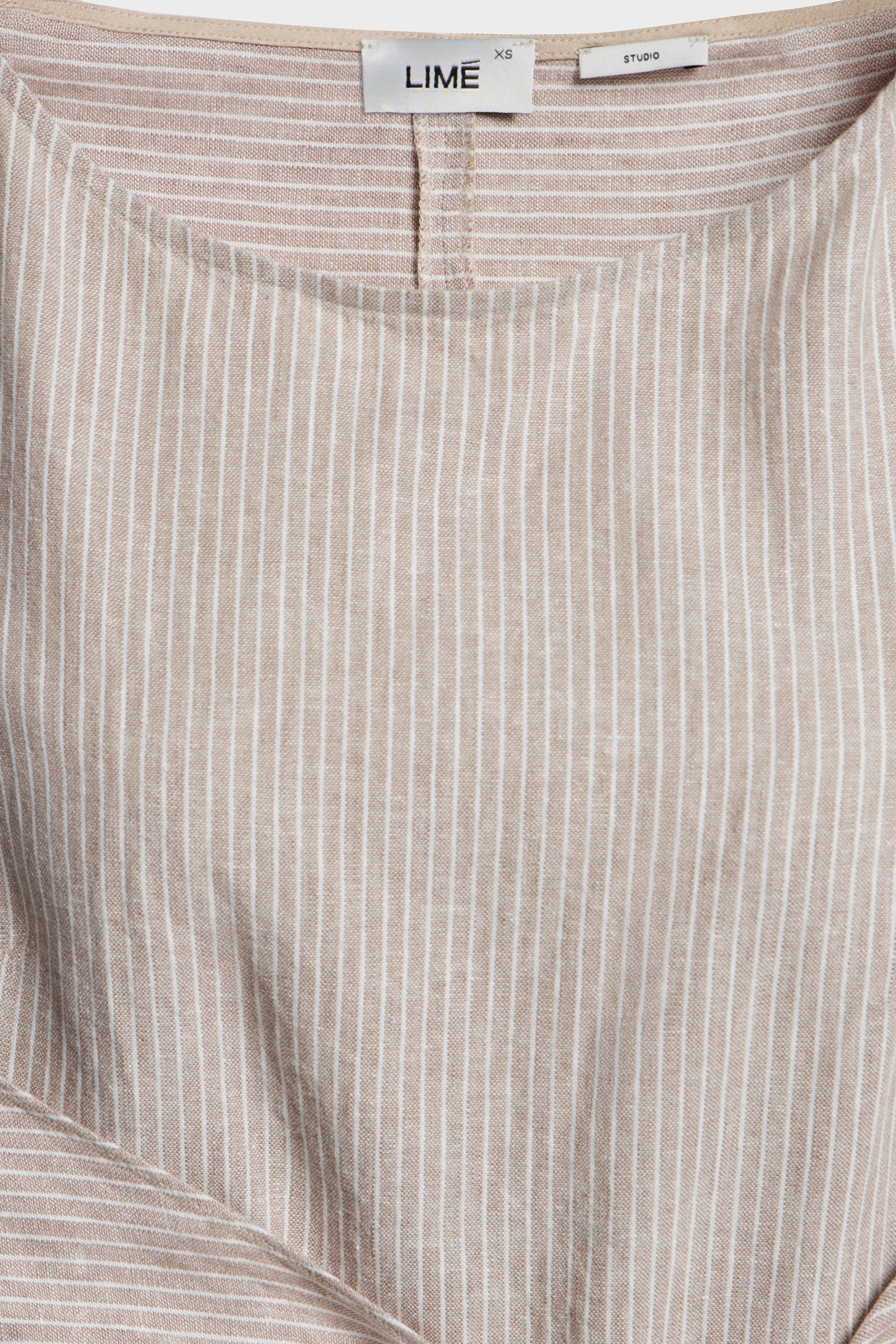 TAILORED VISCOSE-LINEN DRESS - Image 7