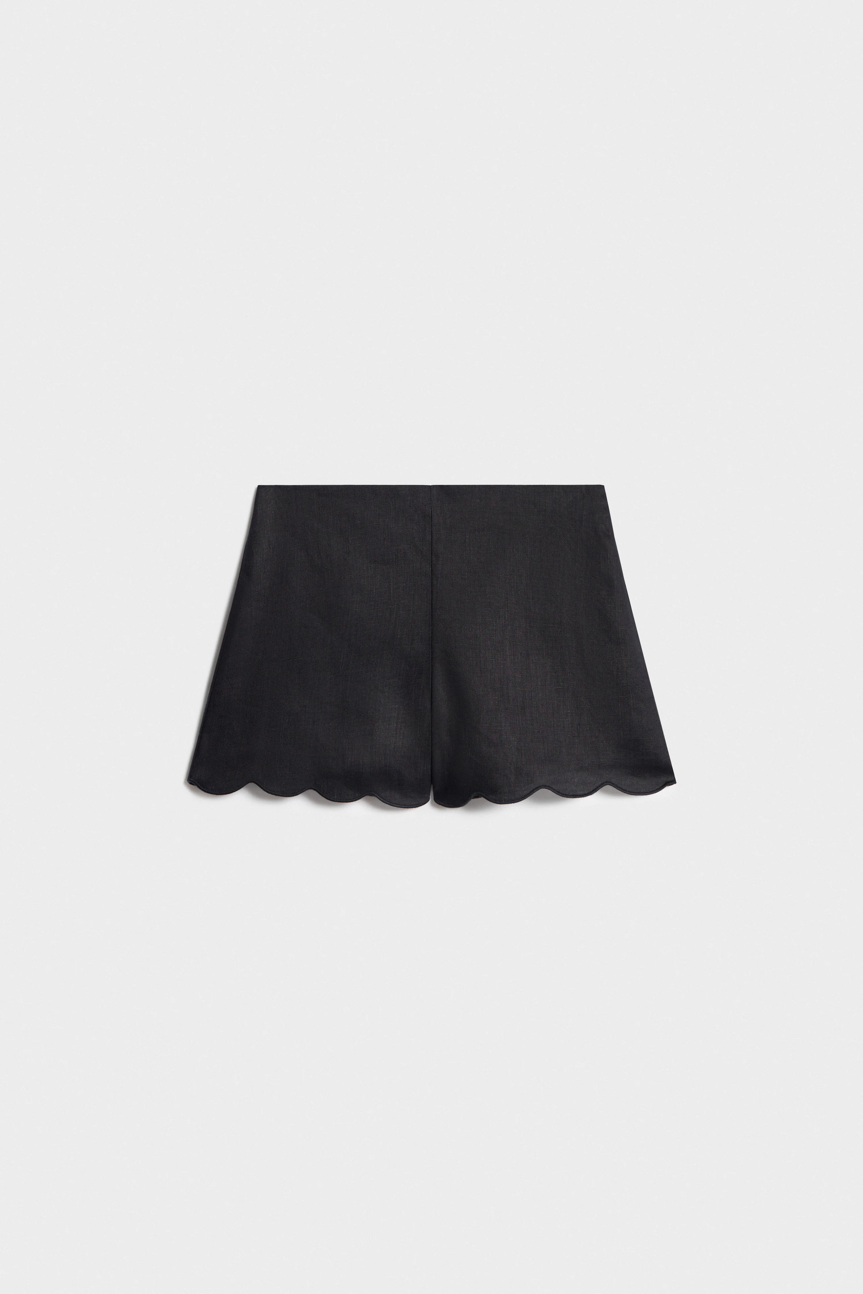LINEN MINI SHORTS - Image 4