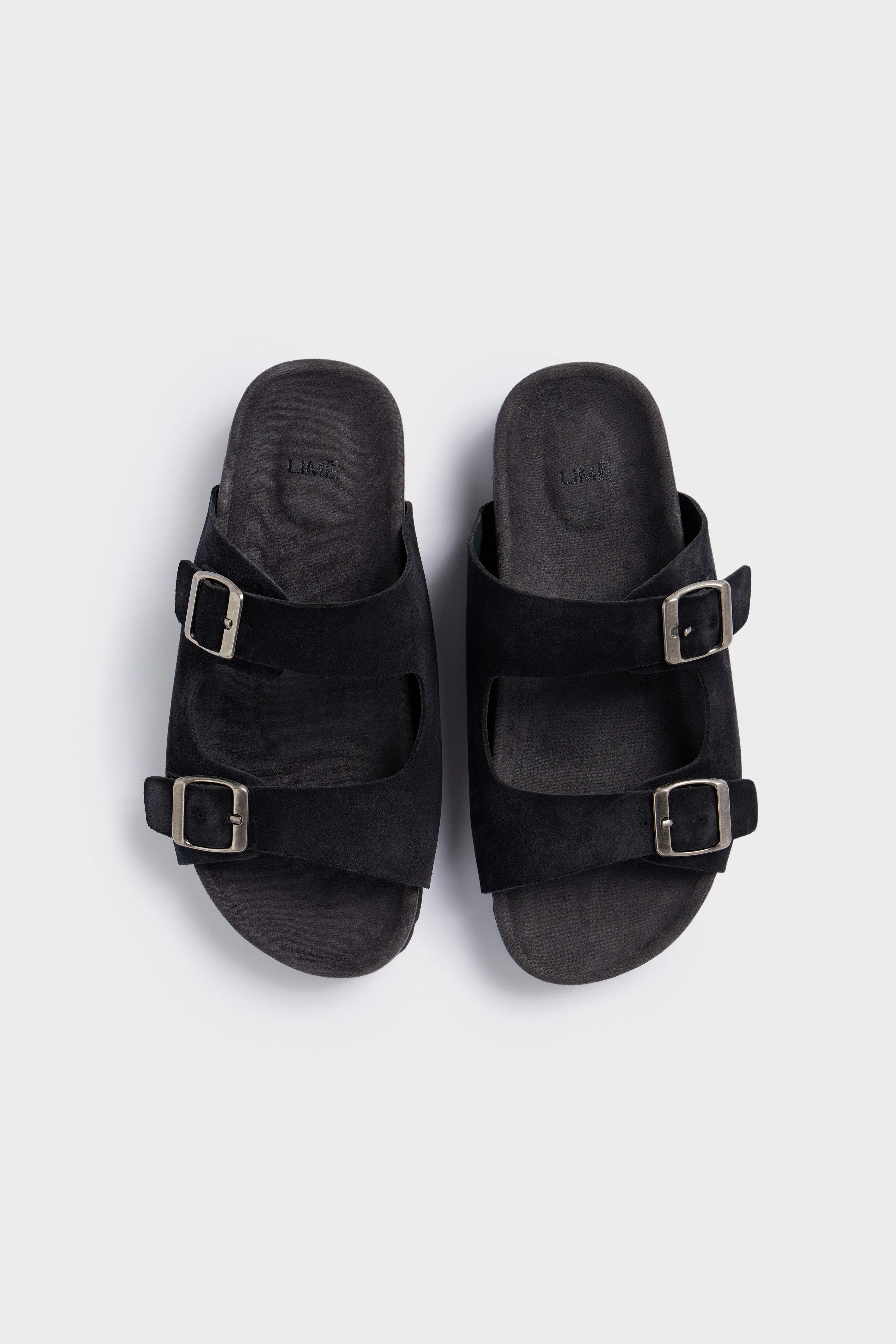 DOUBLE BUCKLE SUEDE SANDALS - Image 7