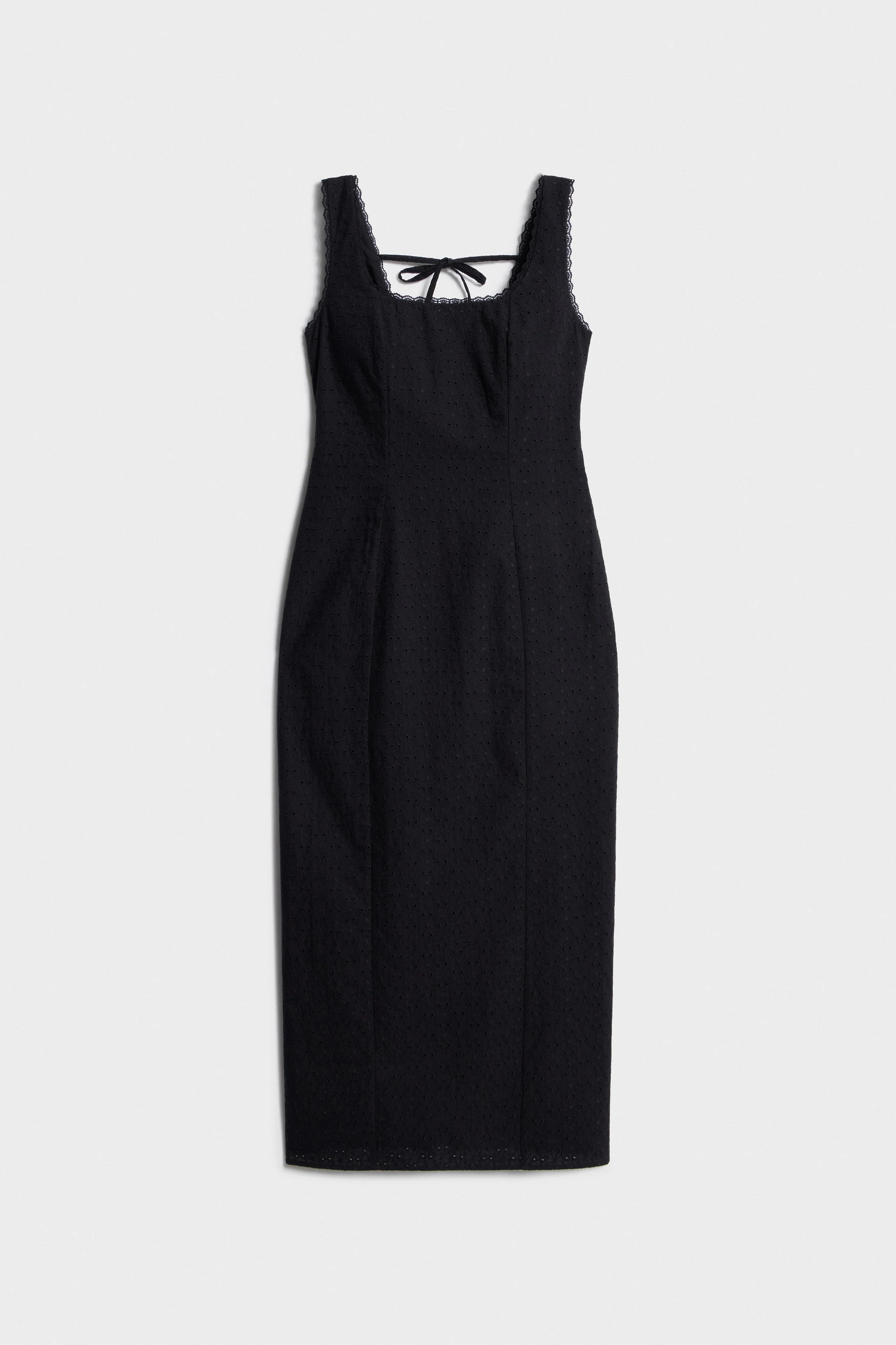 EMBROIDERED LACE-TRIMMED COTTON DRESS - Image 5