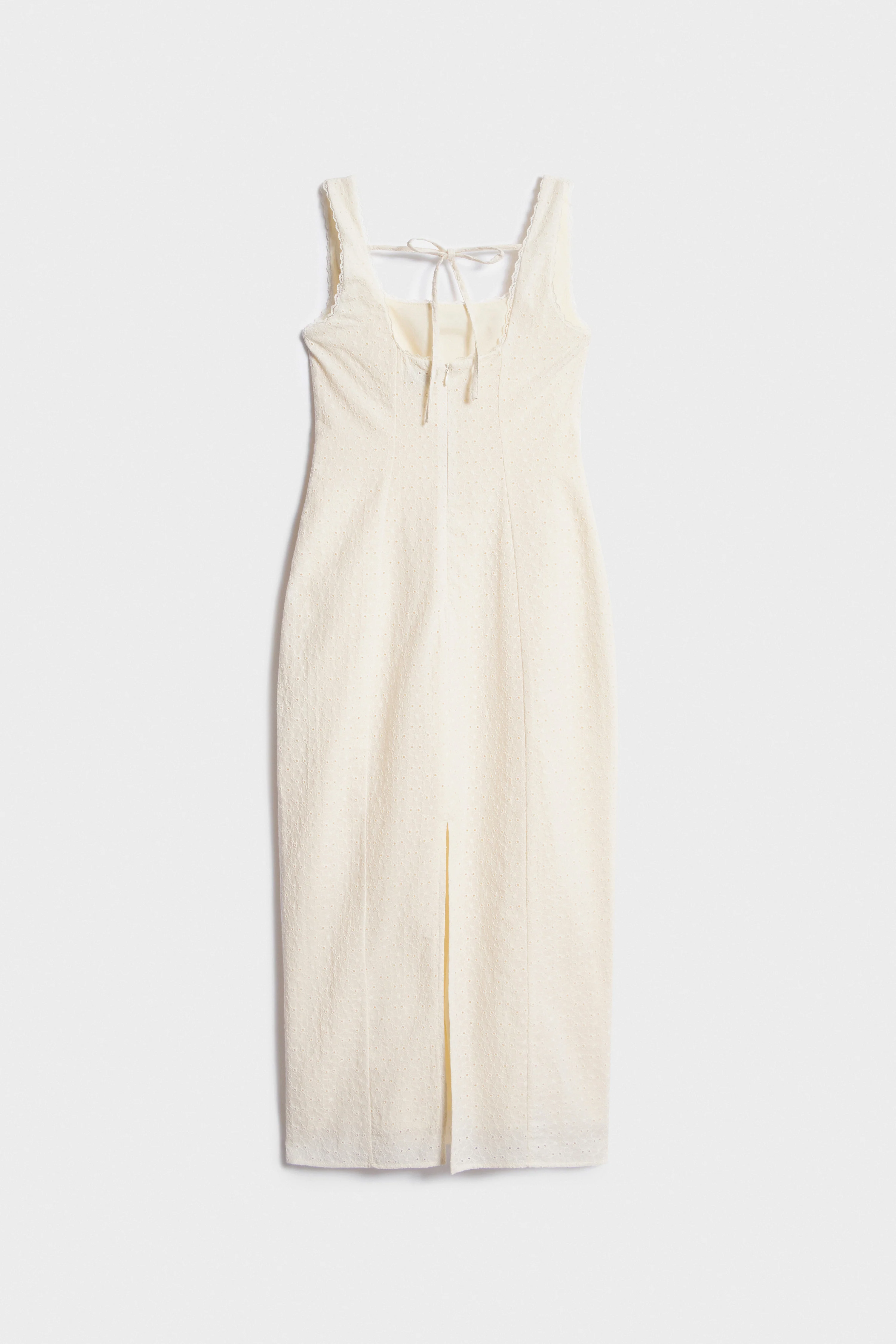 EMBROIDERED LACE-TRIMMED COTTON DRESS - Image 6