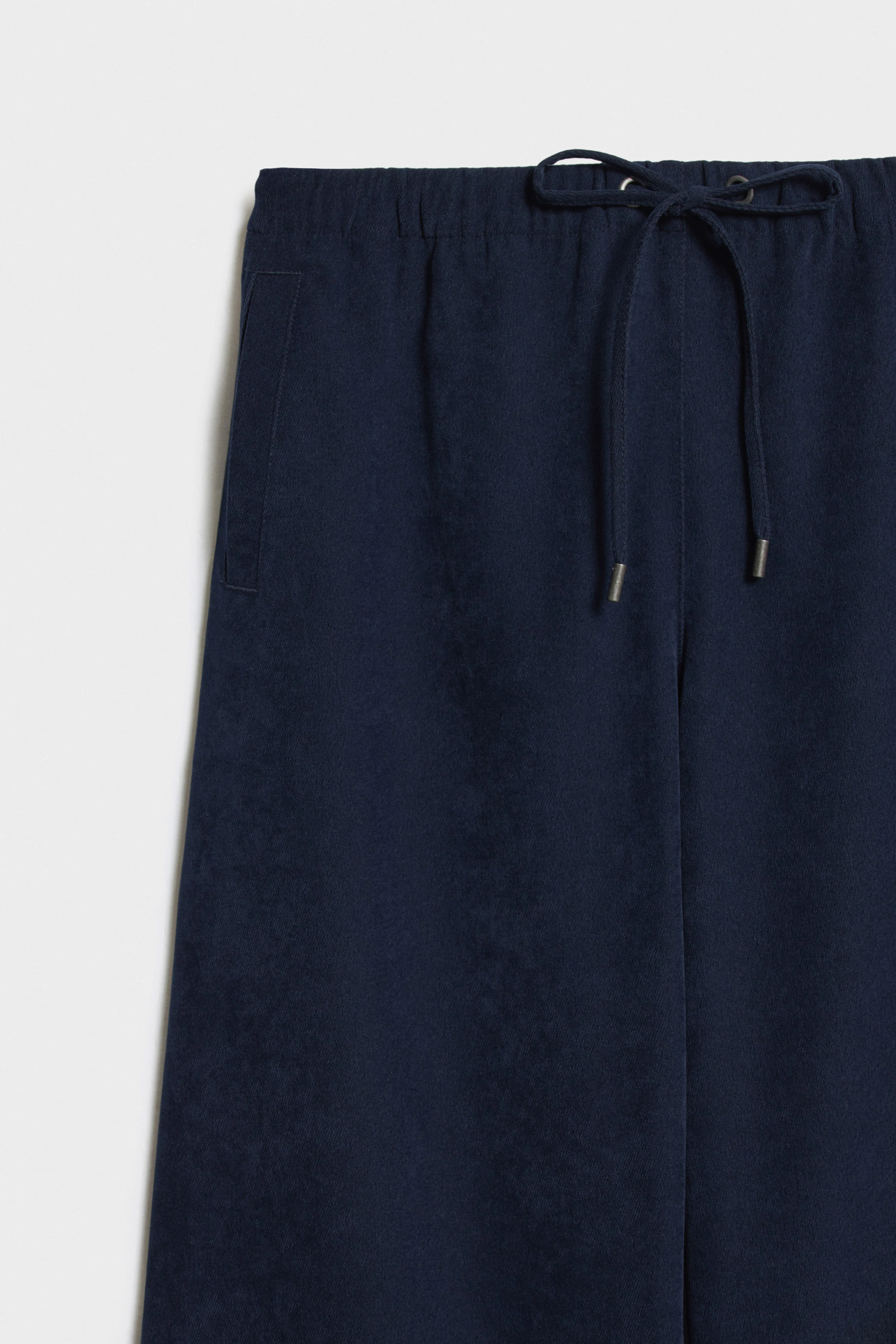 VELOUR WIDE-LEG TROUSERS - Image 7