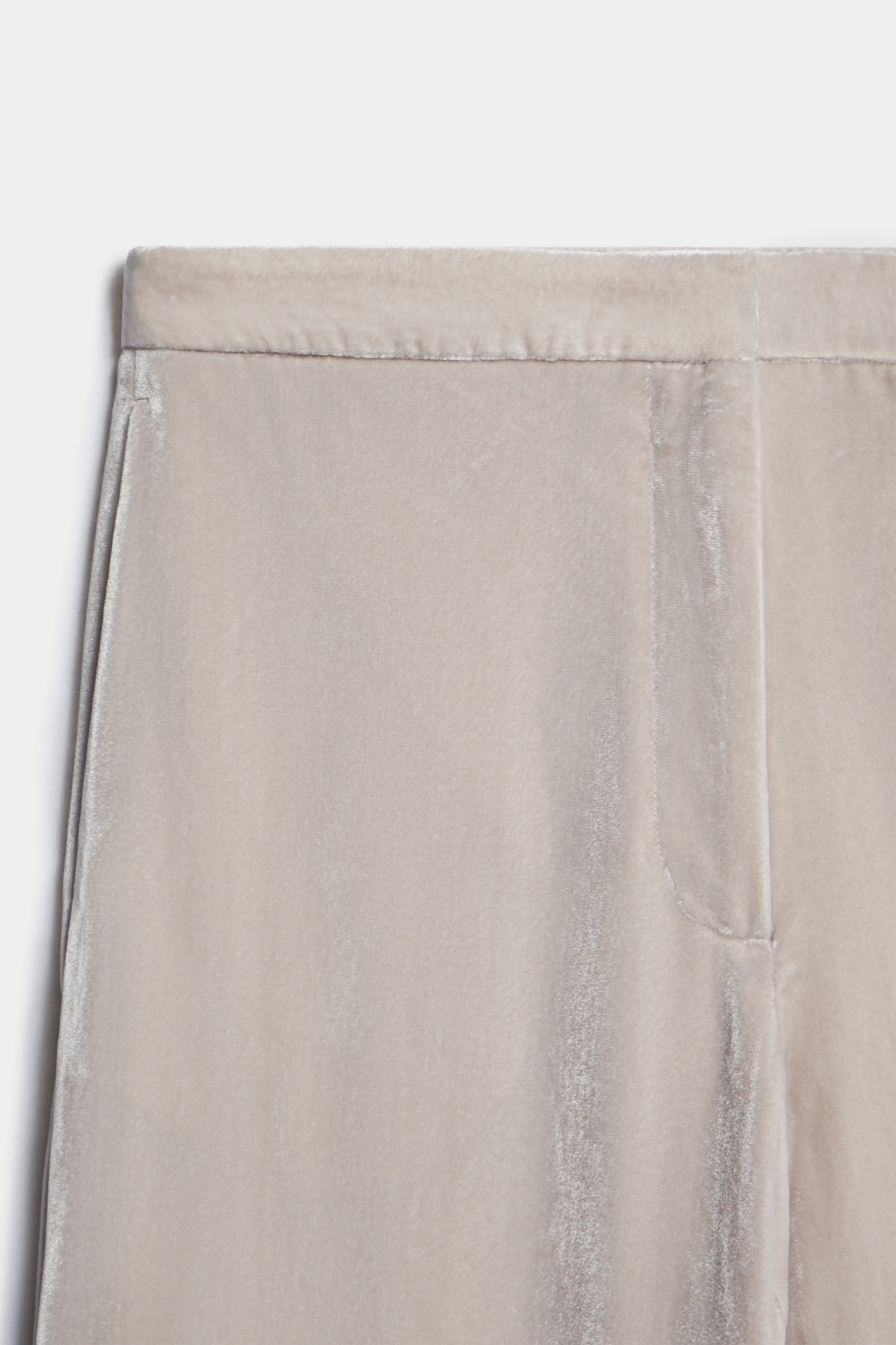 VELVET STRAIGHT TROUSERS - Image 6