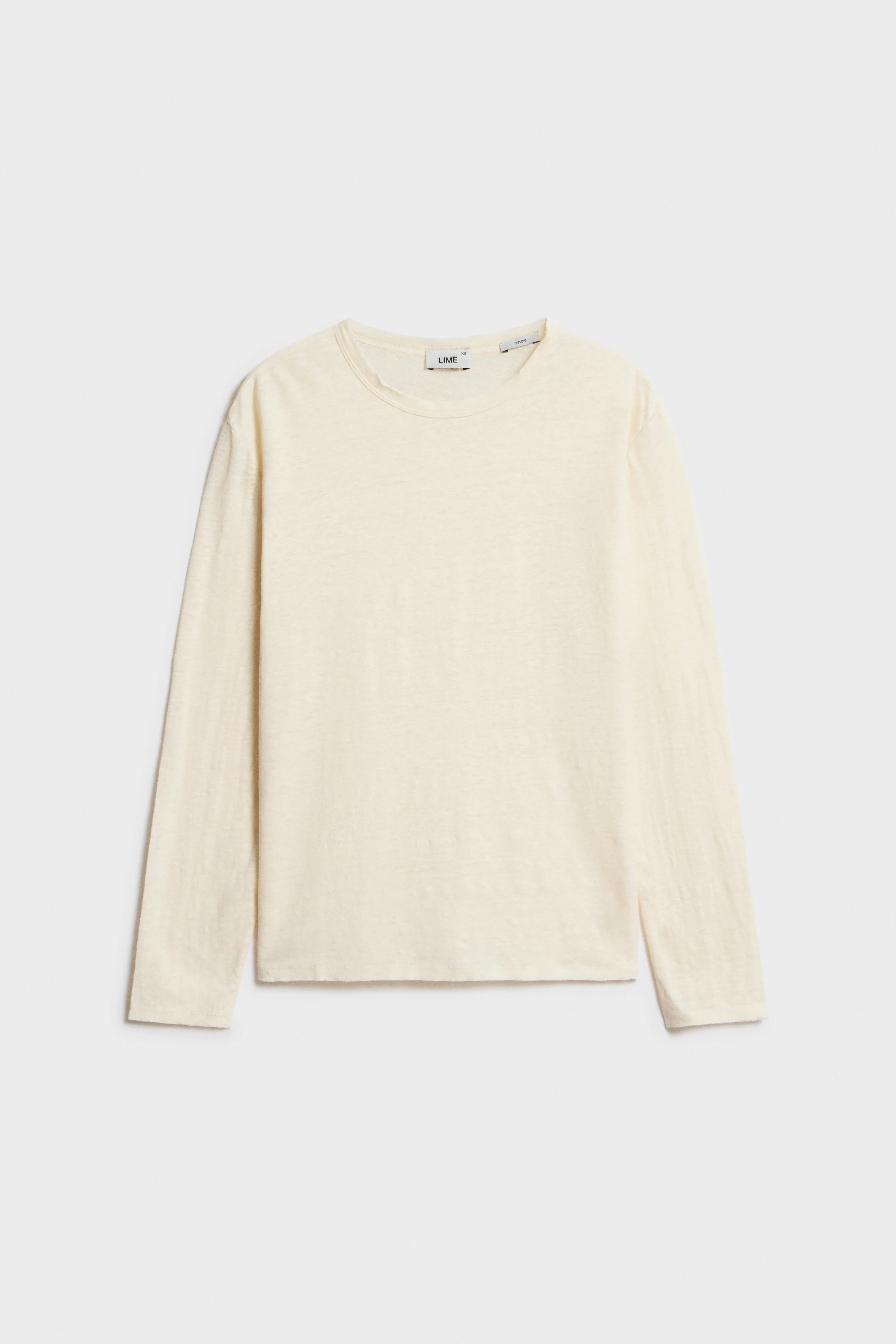 VINTAGE-LOOK LONG-SLEEVED LINEN T-SHIRT - Image 5