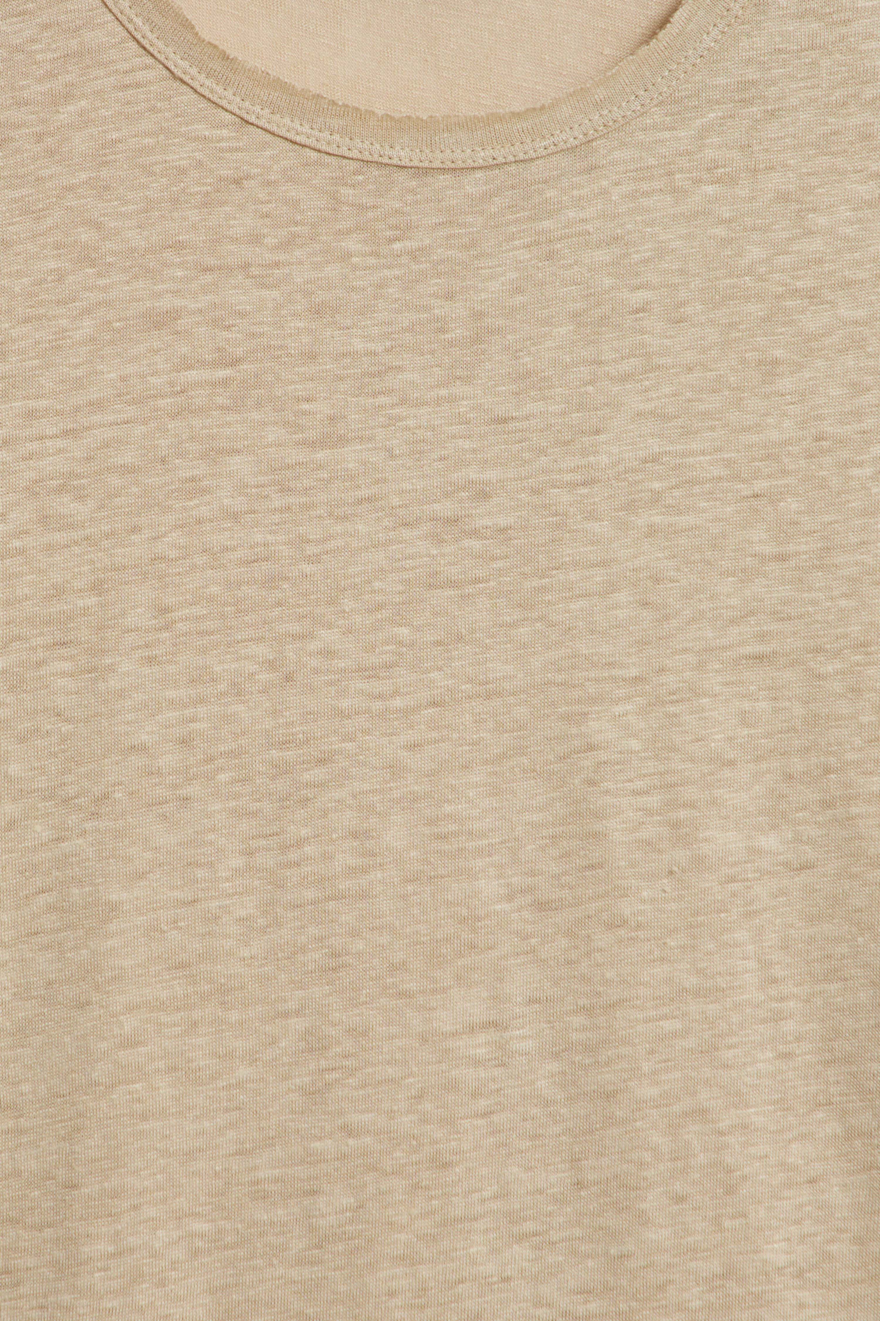 VINTAGE-LOOK LONG-SLEEVED LINEN T-SHIRT - Image 7