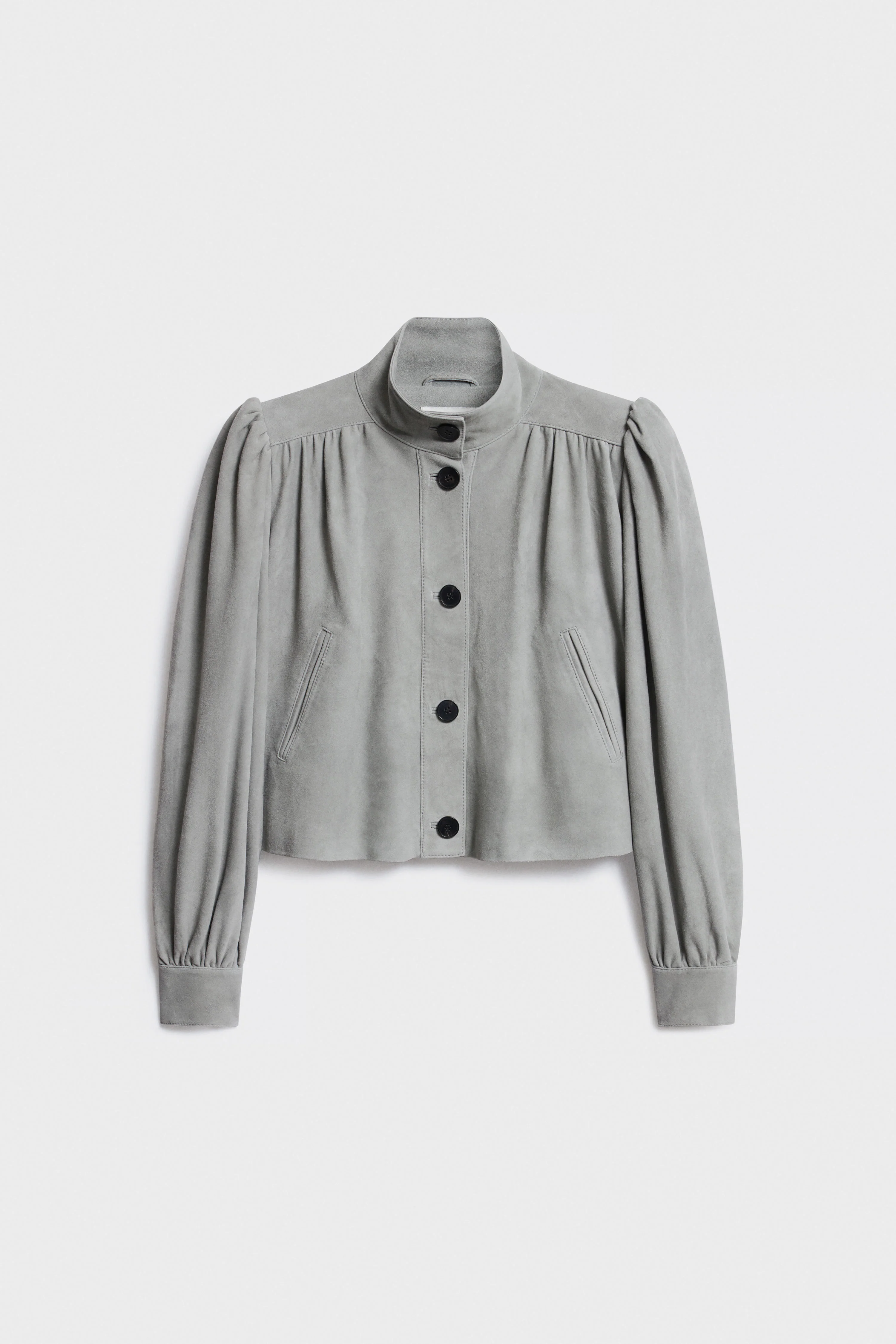 VINTAGE-LOOK SHEEP SUEDE BLAZER - Image 5