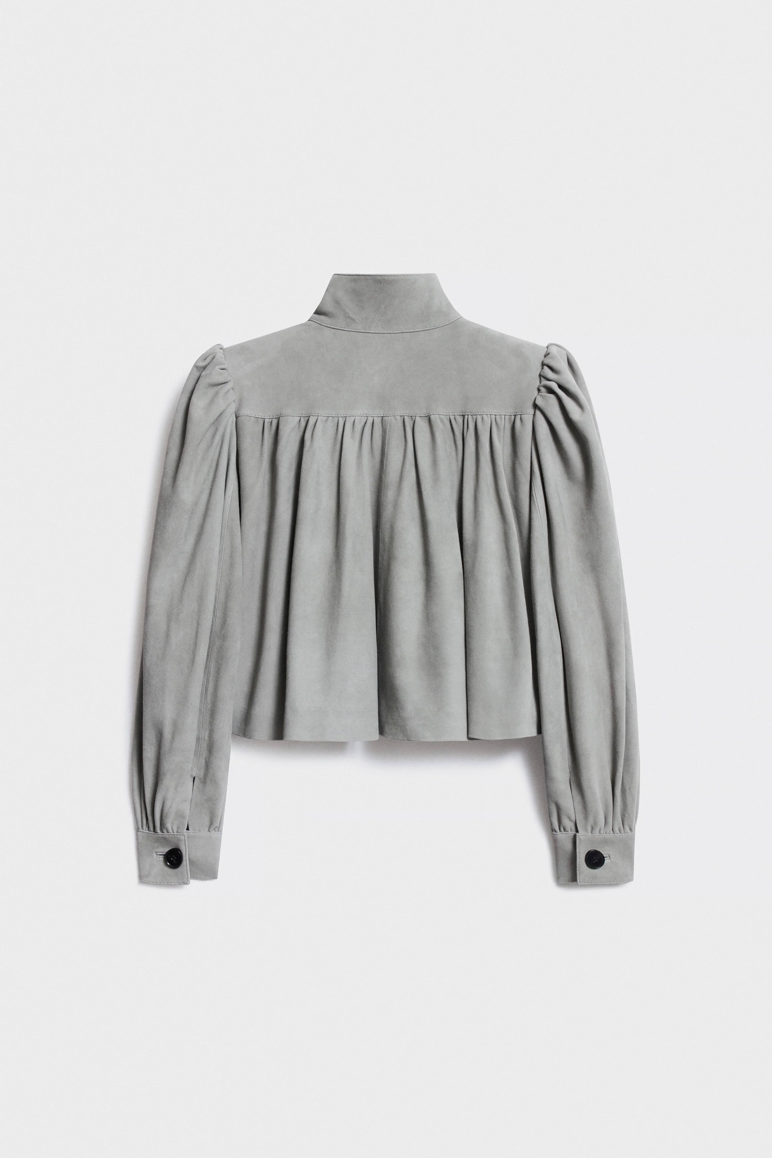 VINTAGE-LOOK SHEEP SUEDE BLAZER - Image 6