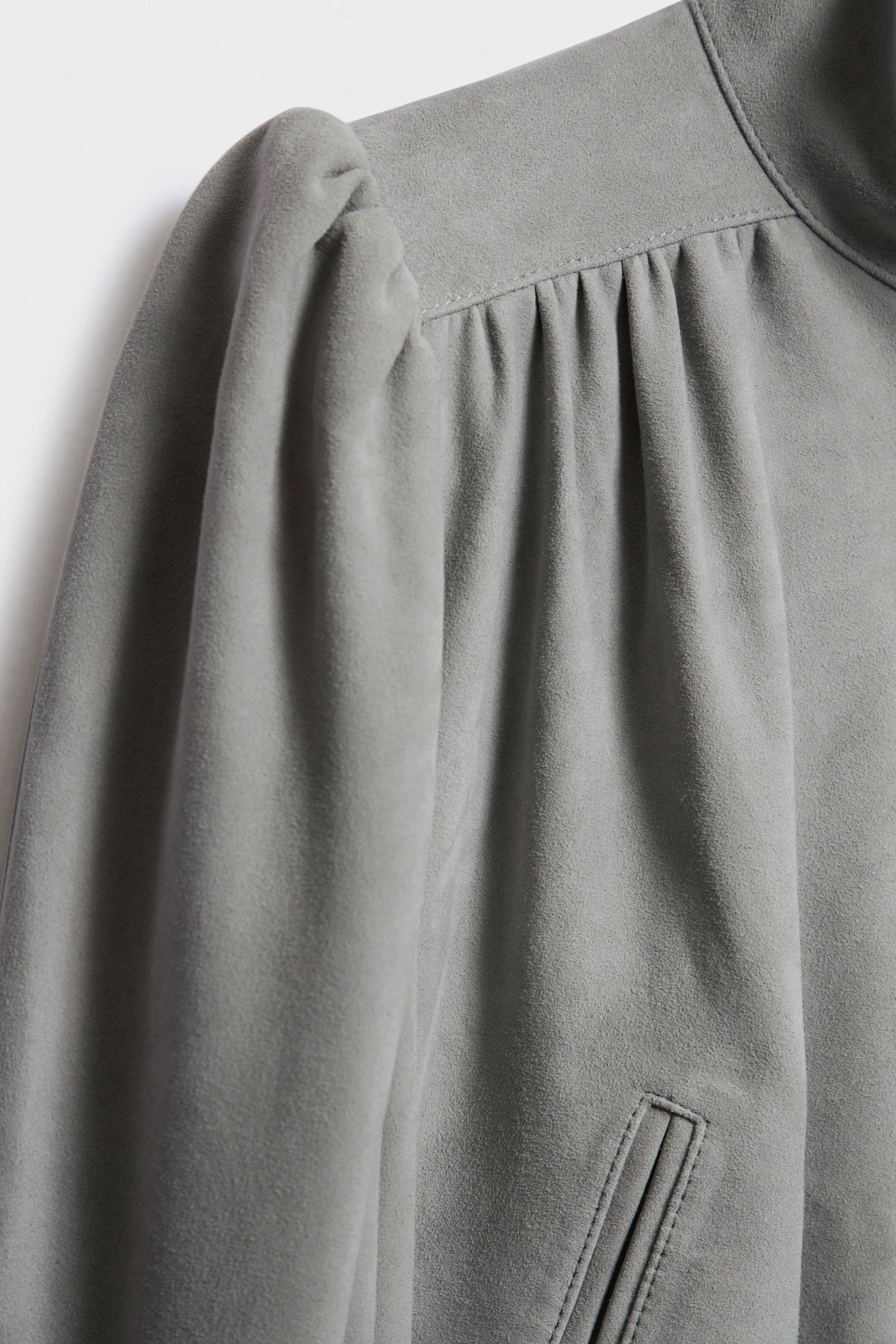 VINTAGE-LOOK SHEEP SUEDE BLAZER - Image 8