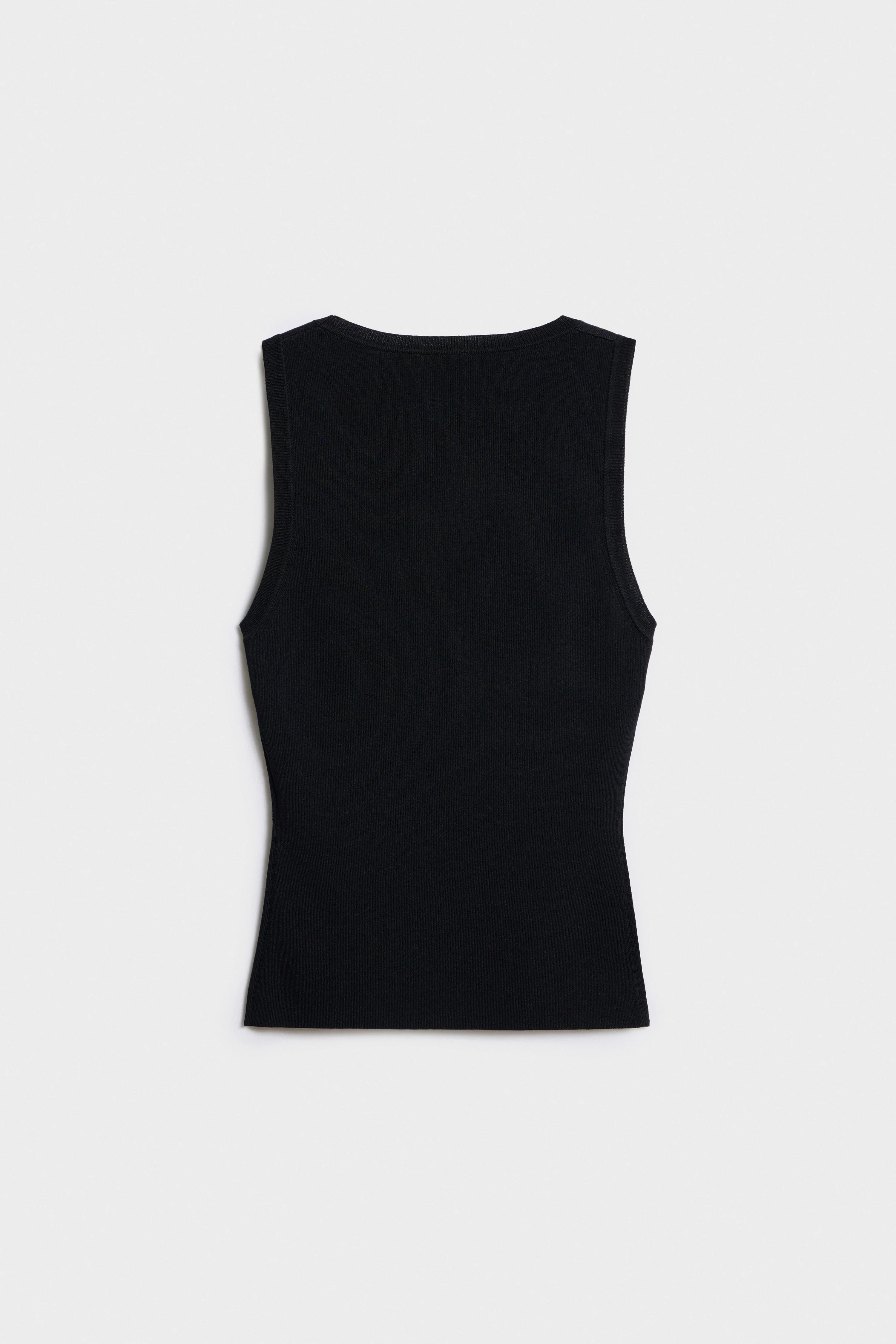VISCOSE-BLEND KNIT TOP - Image 5