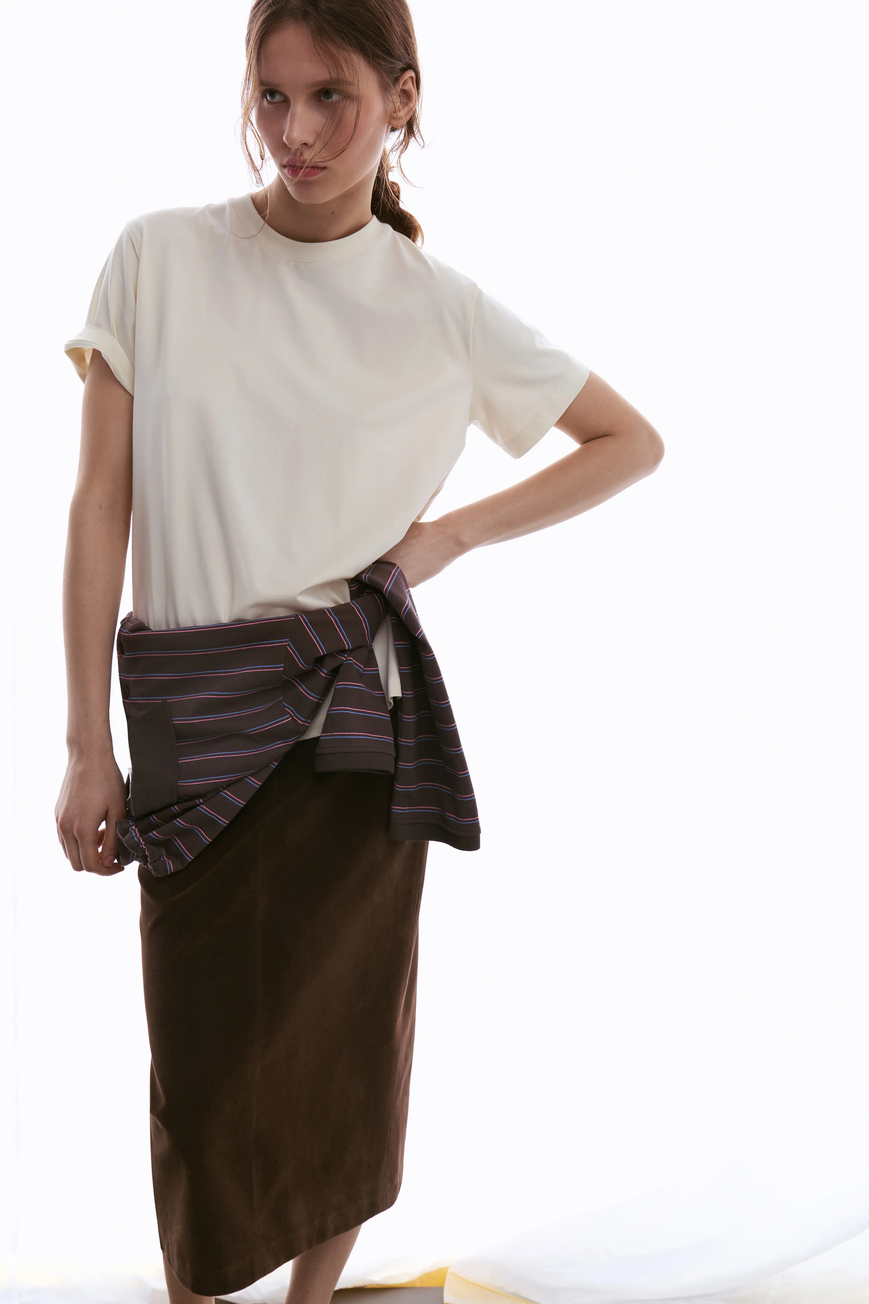 VISCOSE-COTTON T-SHIRT - Image 3