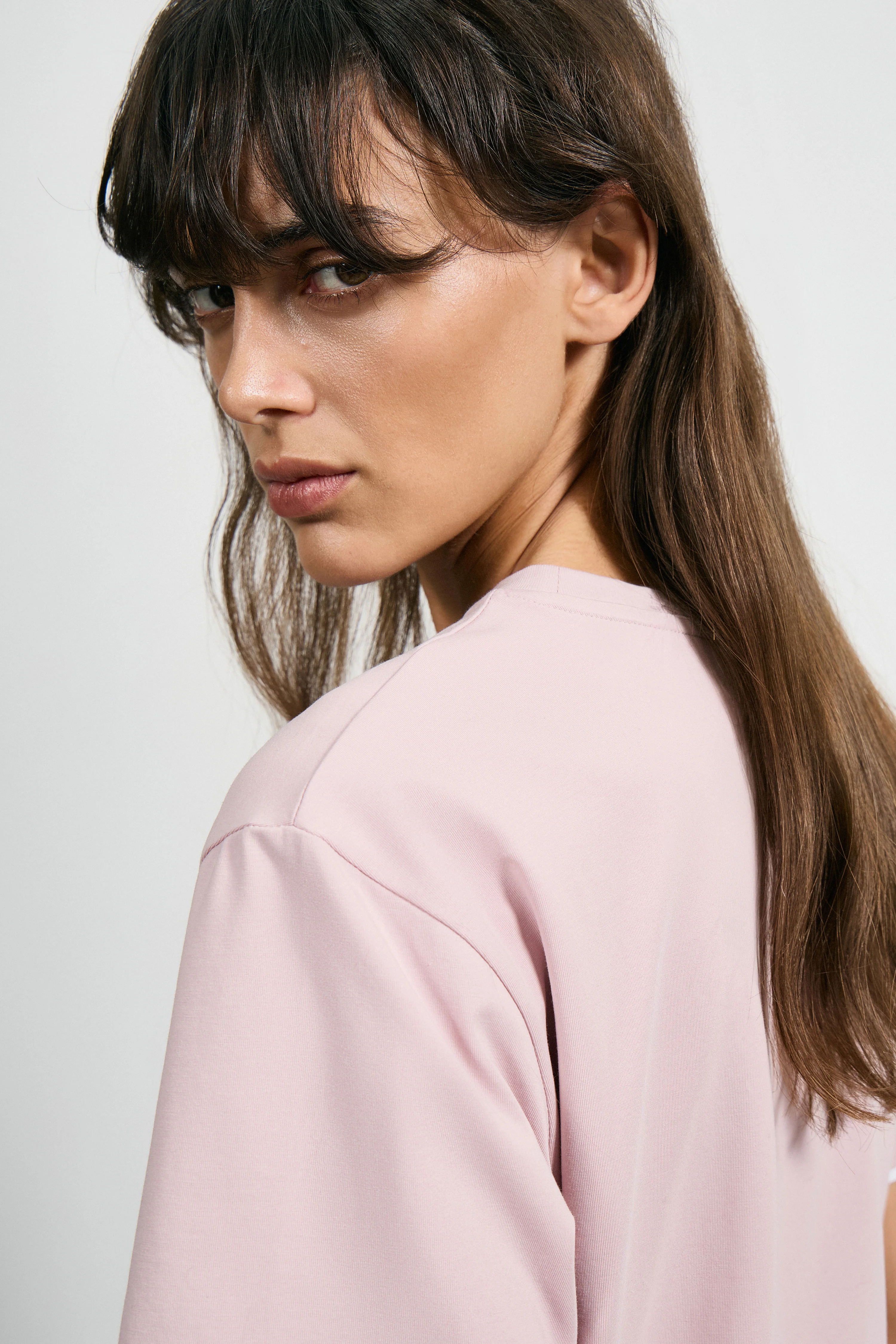VISCOSE-COTTON T-SHIRT