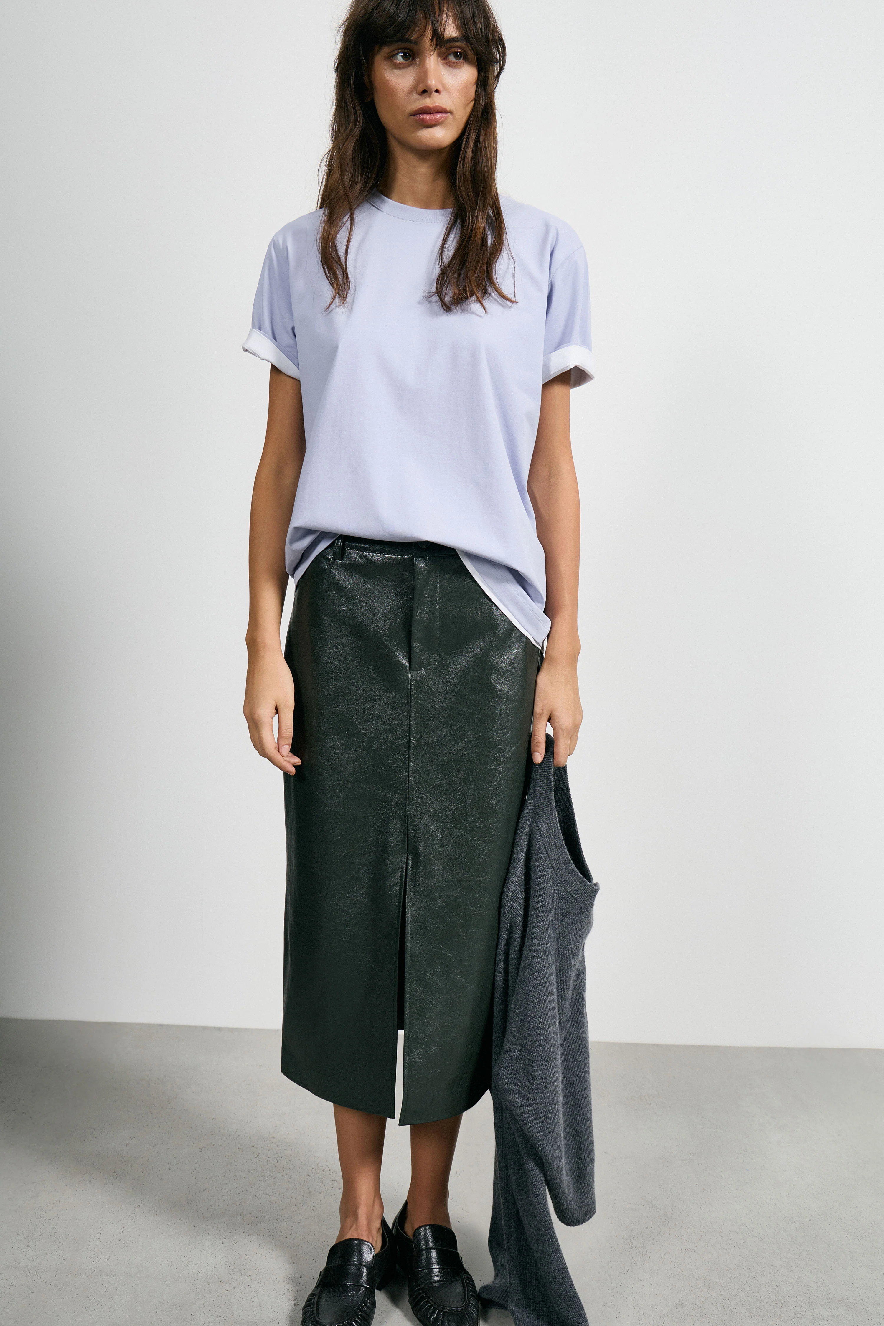 VISCOSE-COTTON T-SHIRT