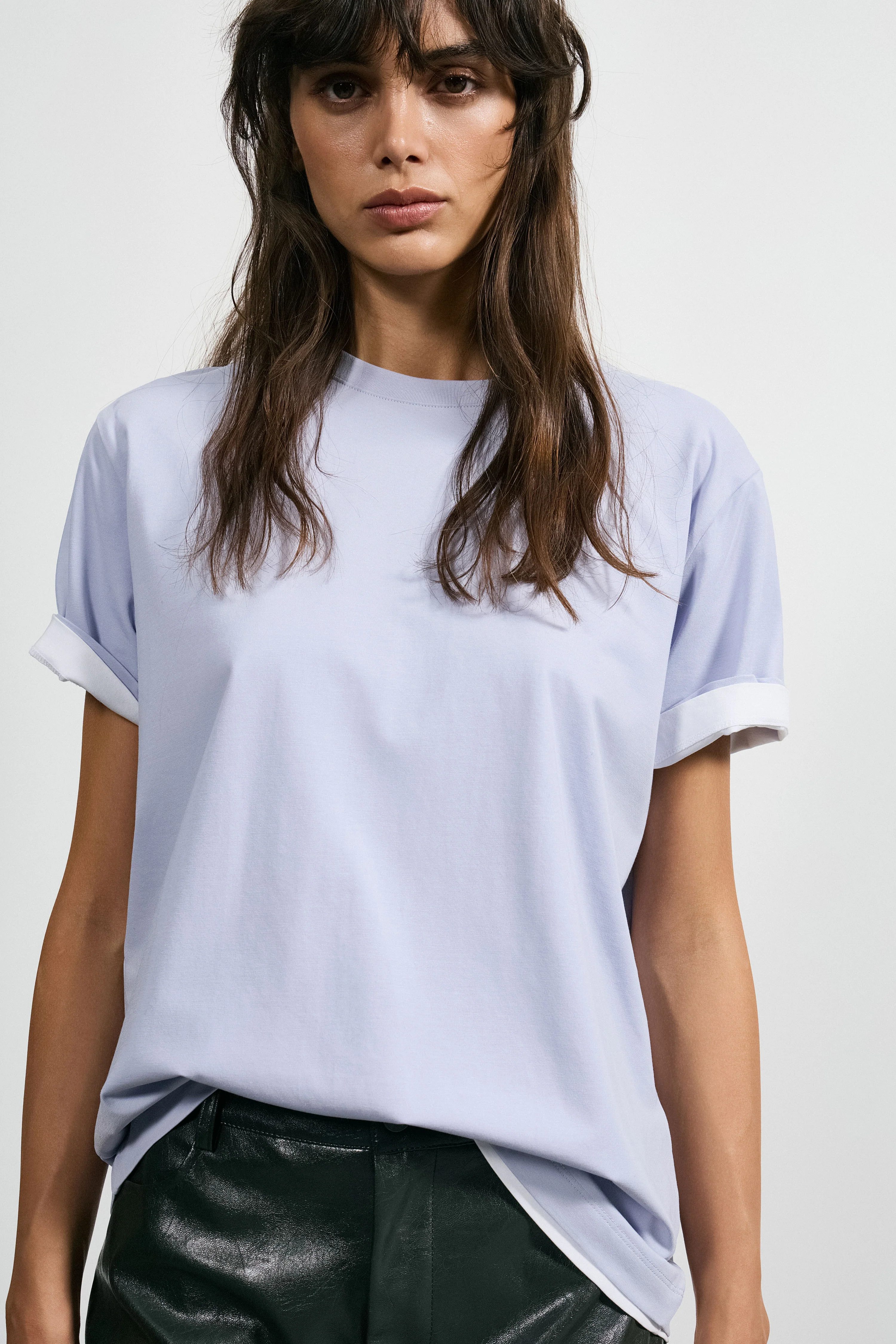 VISCOSE-COTTON T-SHIRT - Image 2