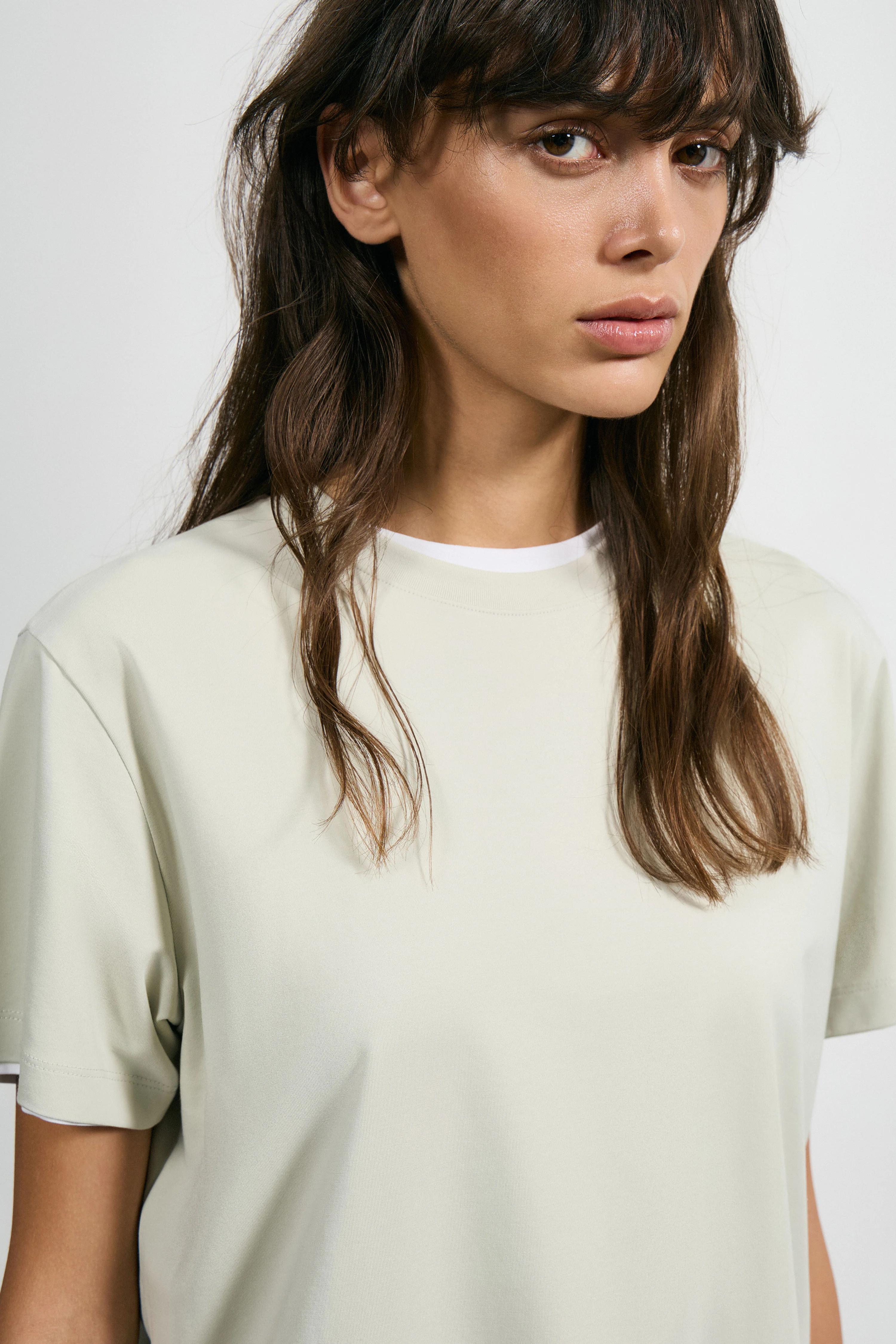 VISCOSE-COTTON T-SHIRT - Image 2