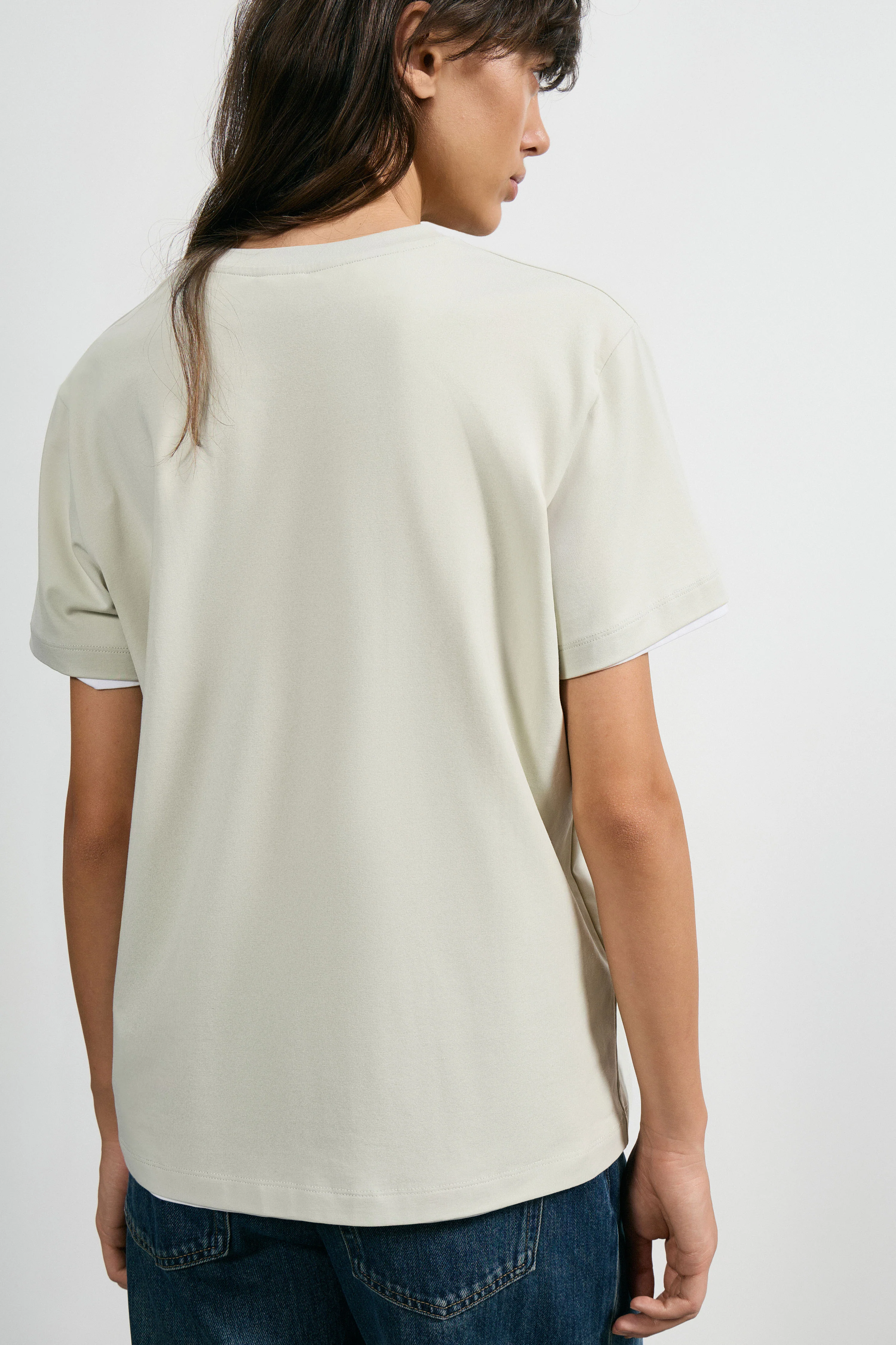 VISCOSE-COTTON T-SHIRT - Image 3