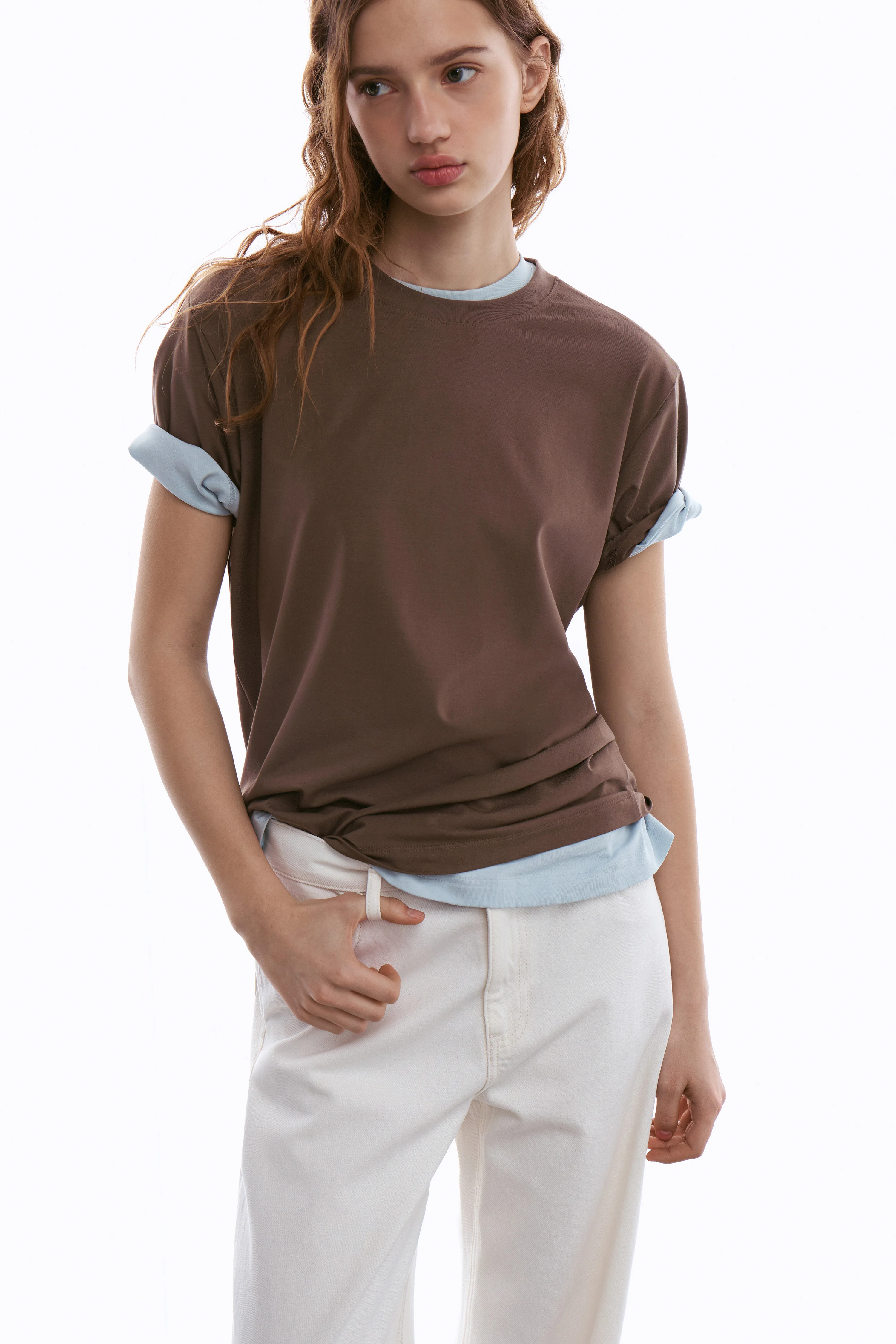 VISCOSE-COTTON T-SHIRT - Image 3