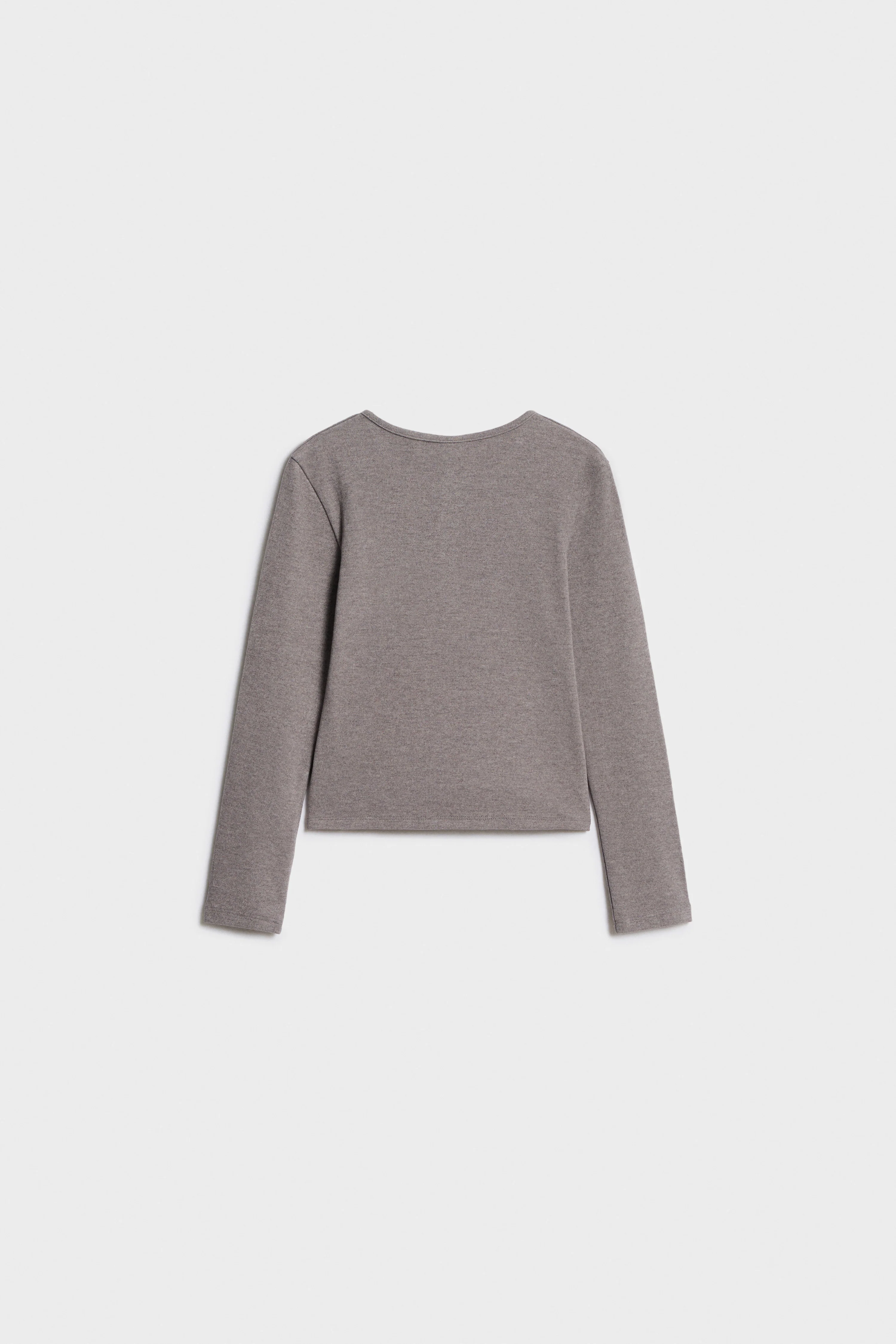 VISCOSE JERSEY LONG-SLEEVED T-SHIRT - Image 5