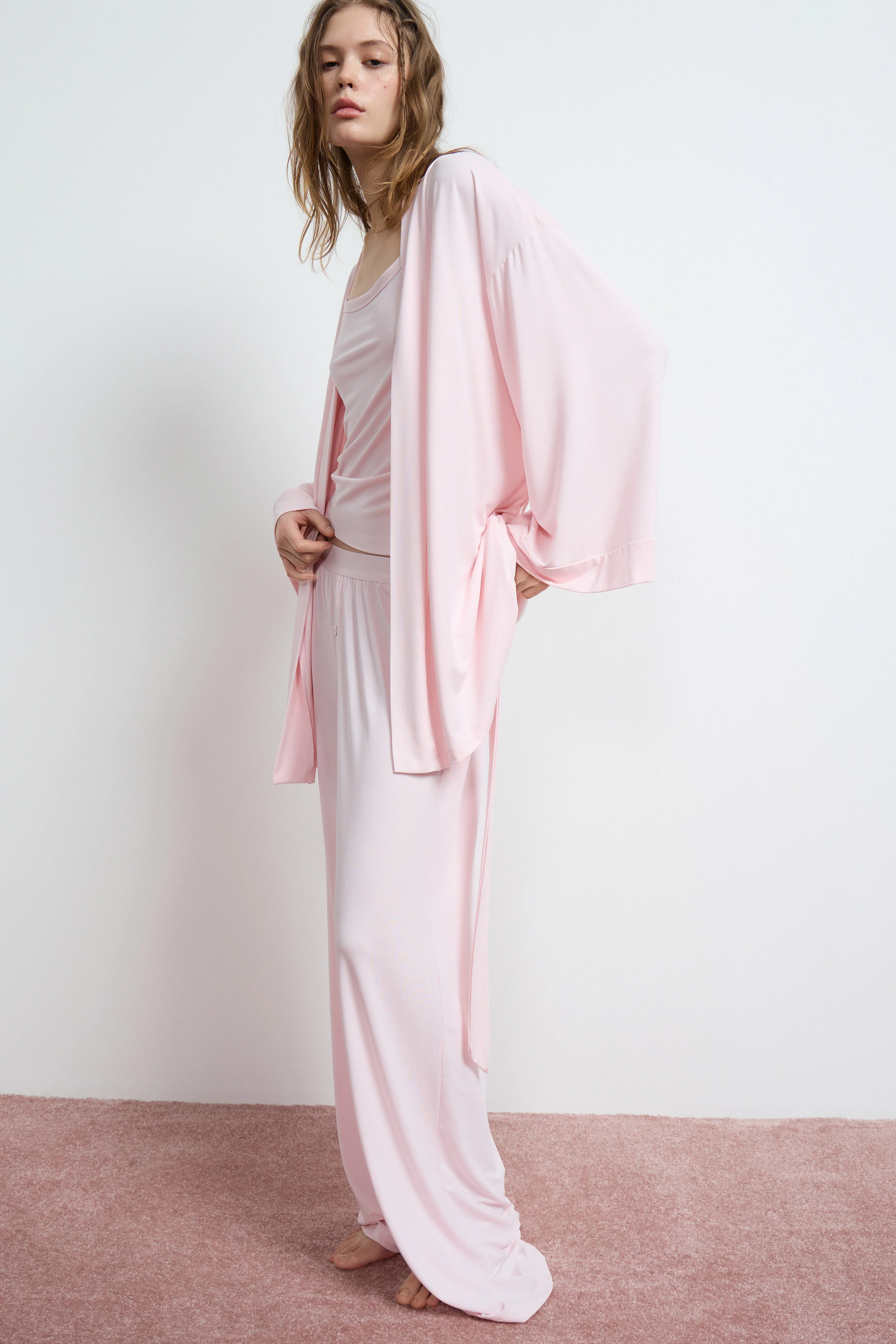 VISCOSE JERSEY PYJAMA TROUSERS