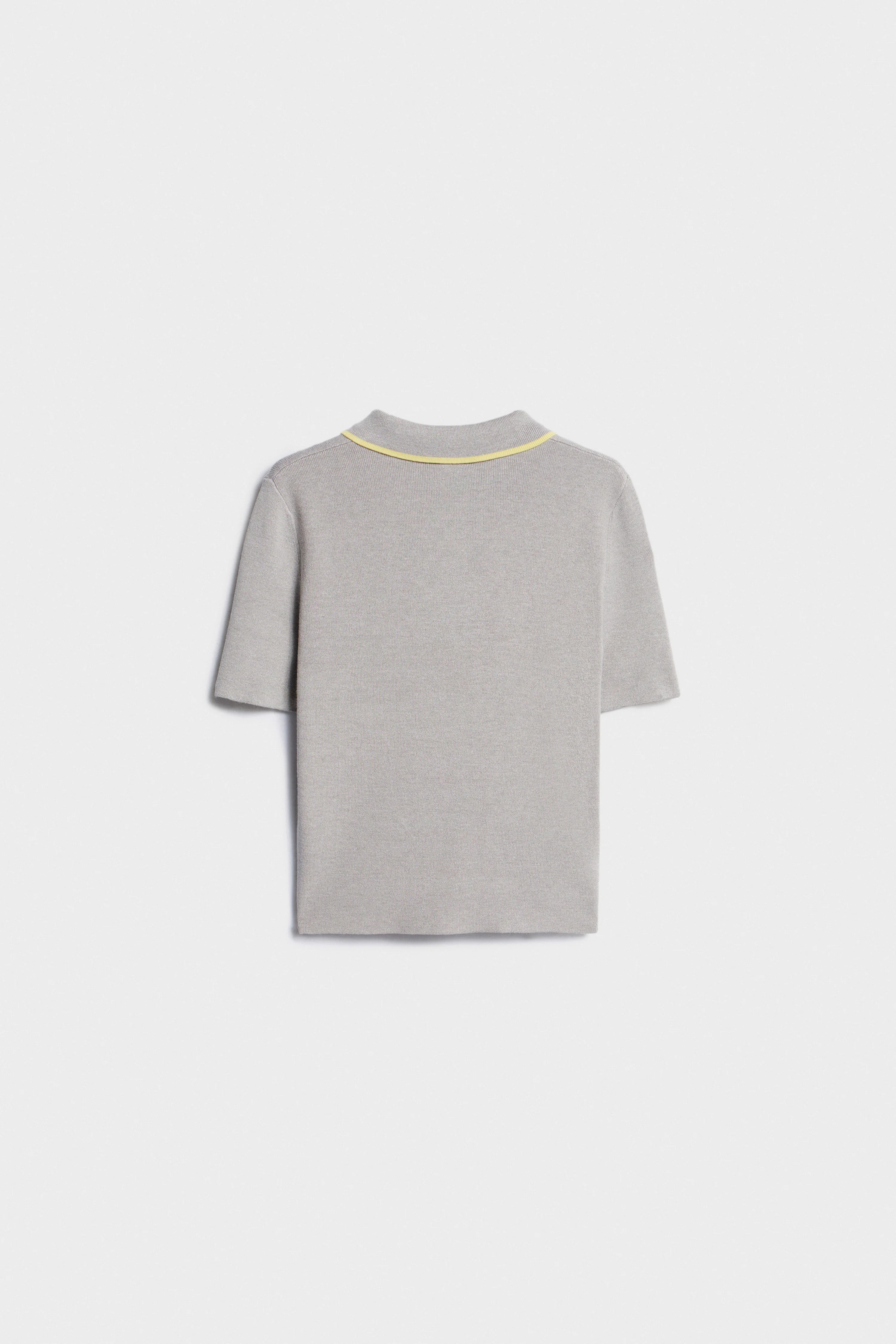 VISCOSE KNIT POLO JUMPER - Image 5
