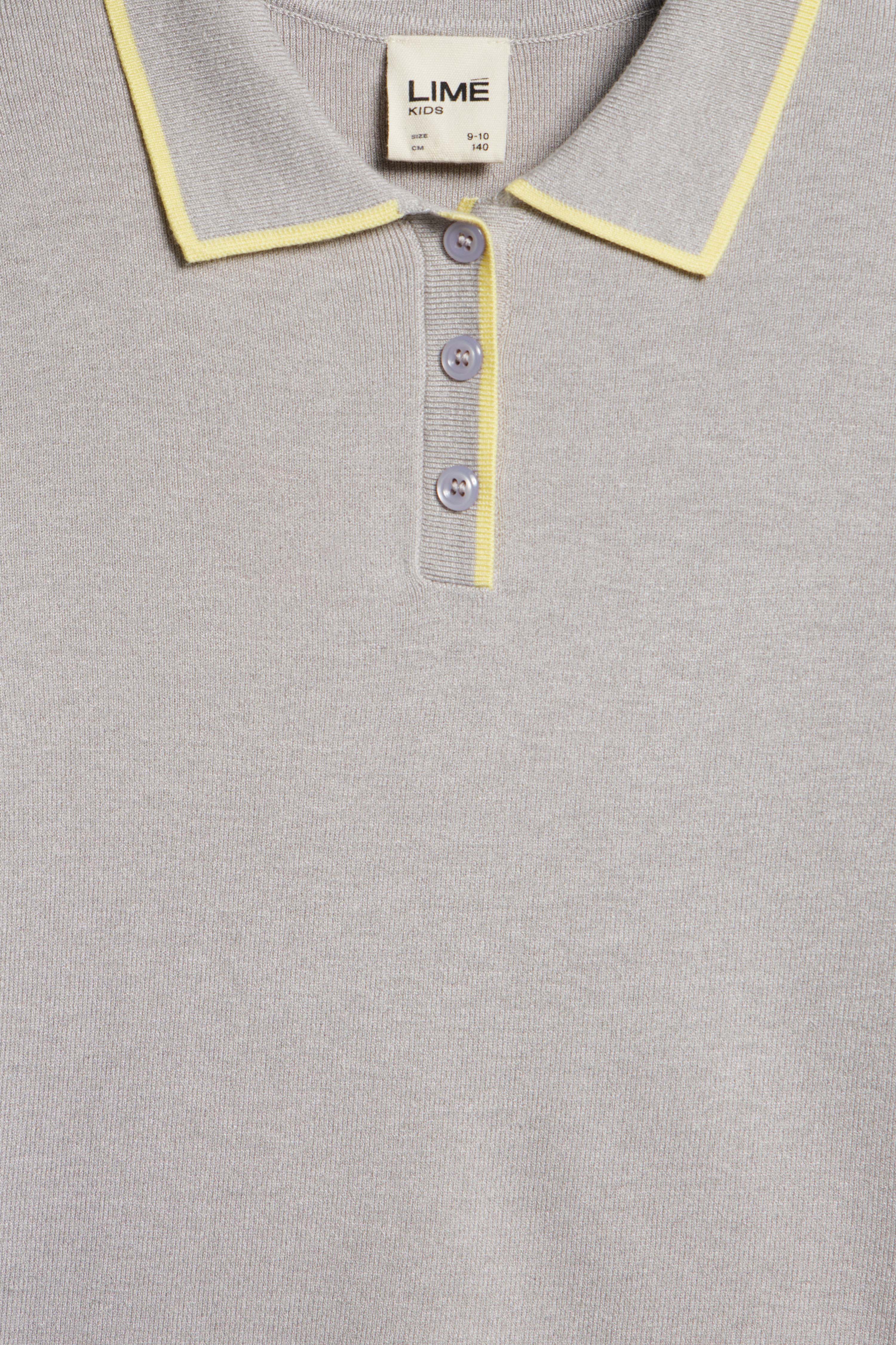 VISCOSE KNIT POLO JUMPER - Image 6
