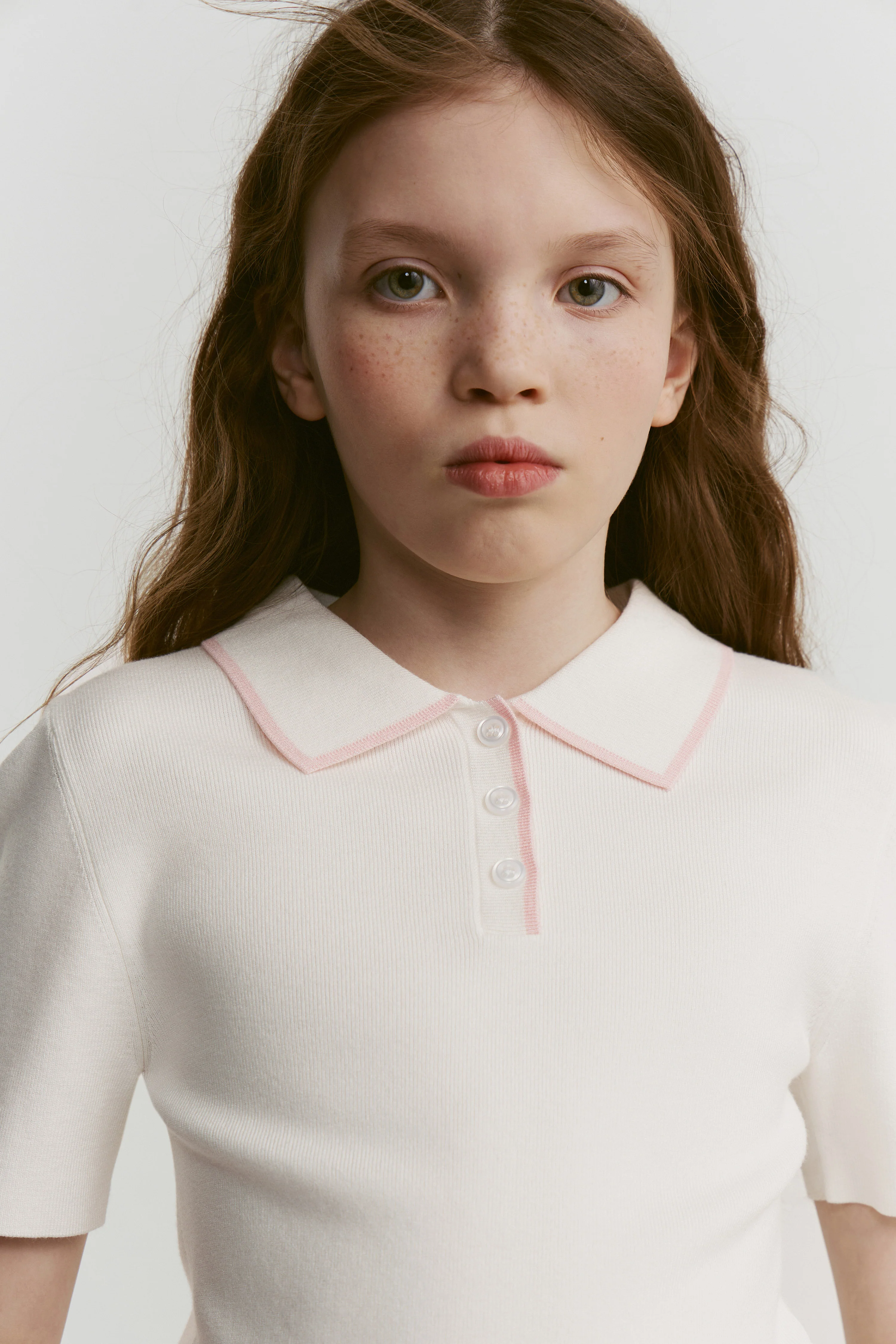 VISCOSE KNIT POLO JUMPER - Image 3