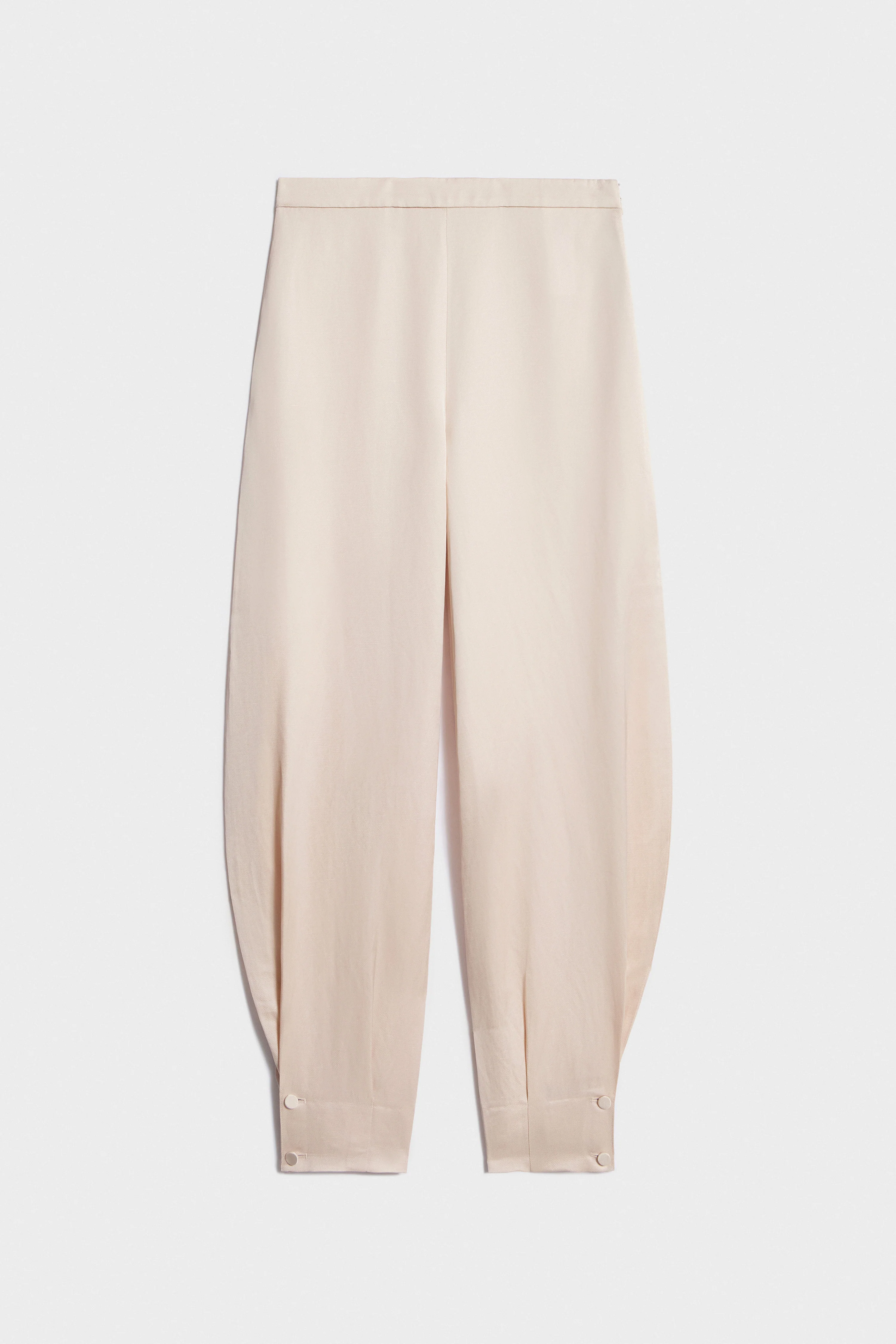 VISCOSE-LINEN BLOOMER TROUSERS - Image 4