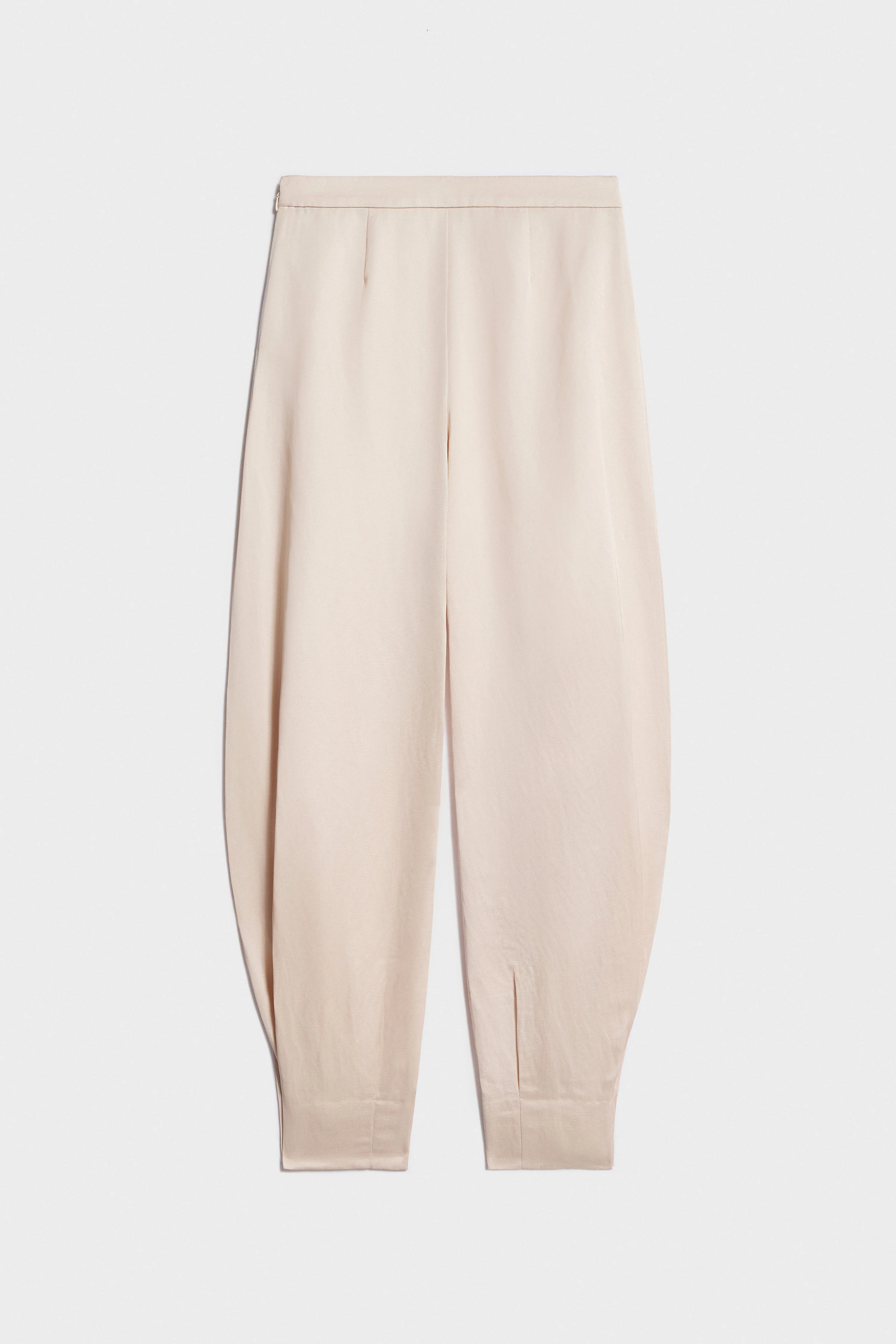 VISCOSE-LINEN BLOOMER TROUSERS - Image 5