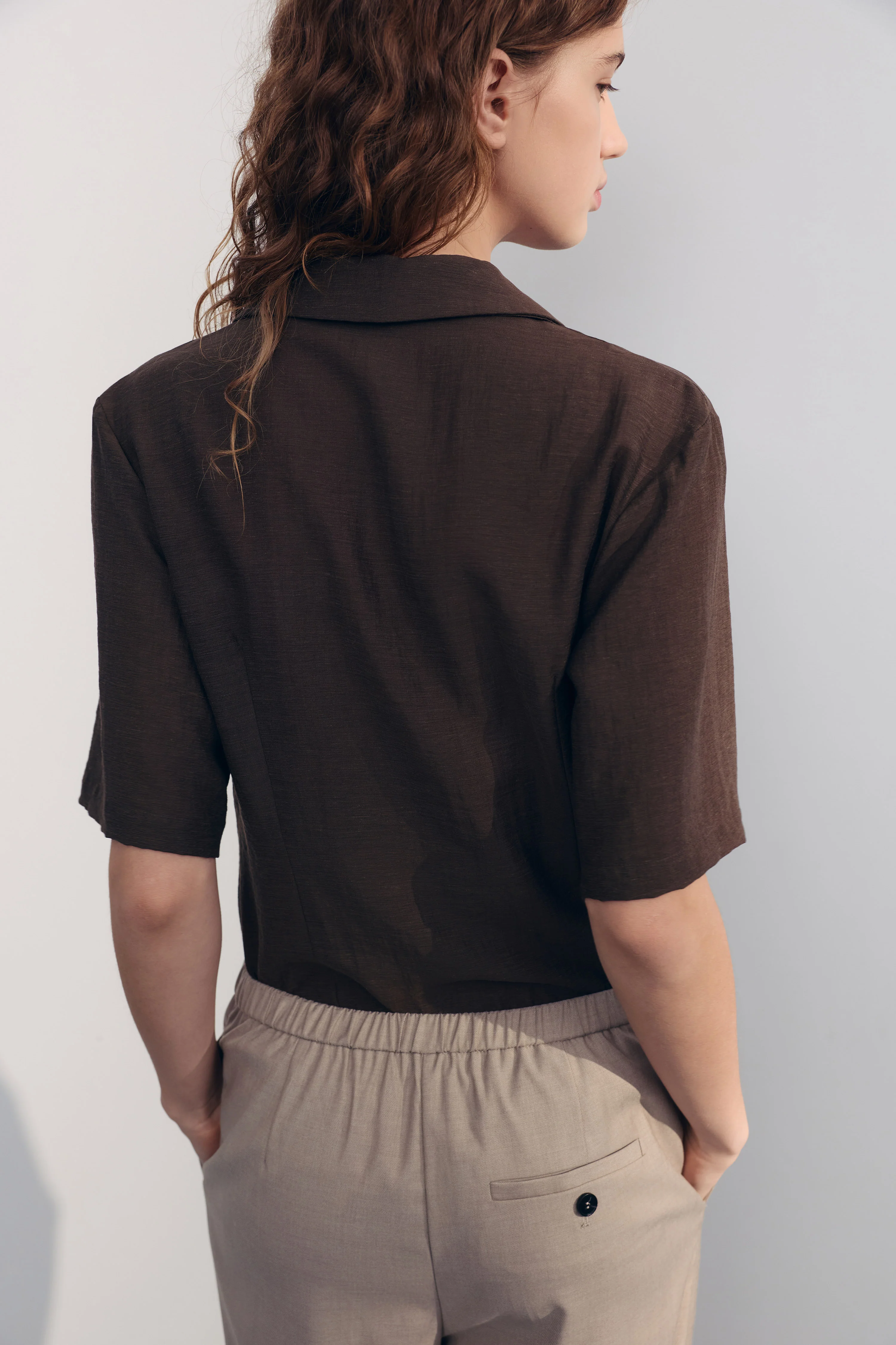 VISCOSE-LINEN SHIRT - Image 3