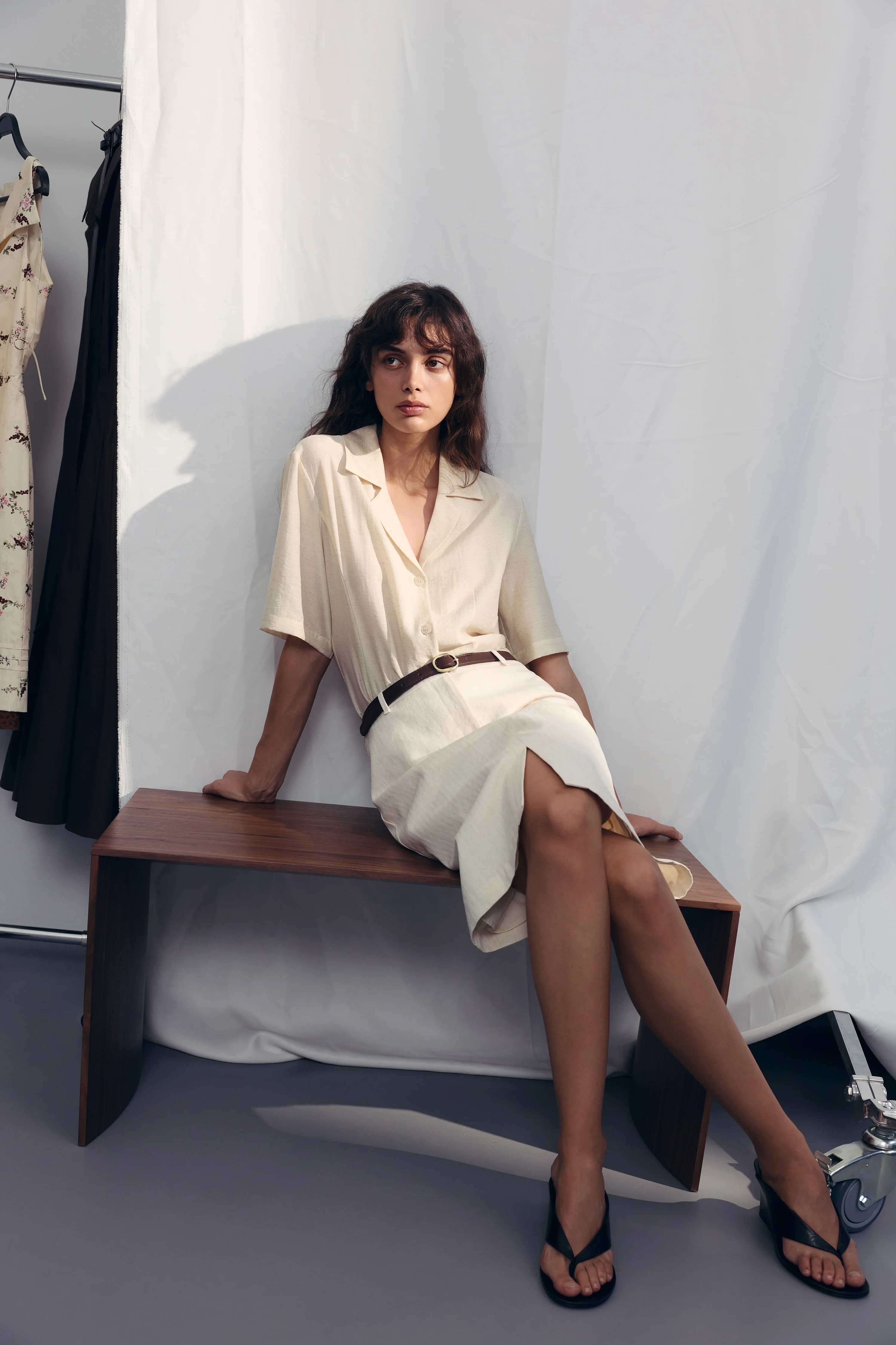 VISCOSE-LINEN SHIRT