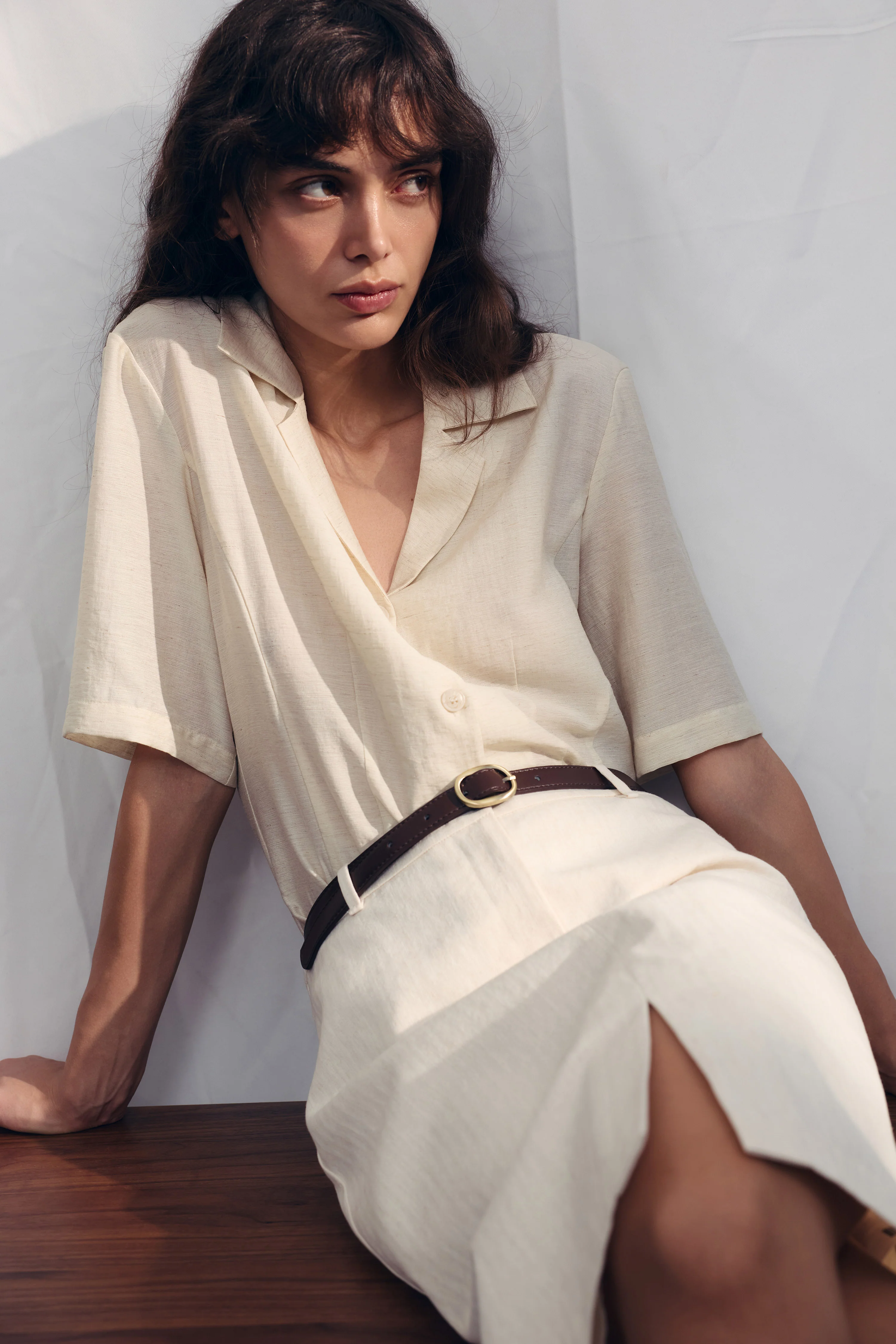 VISCOSE-LINEN SHIRT - Image 4