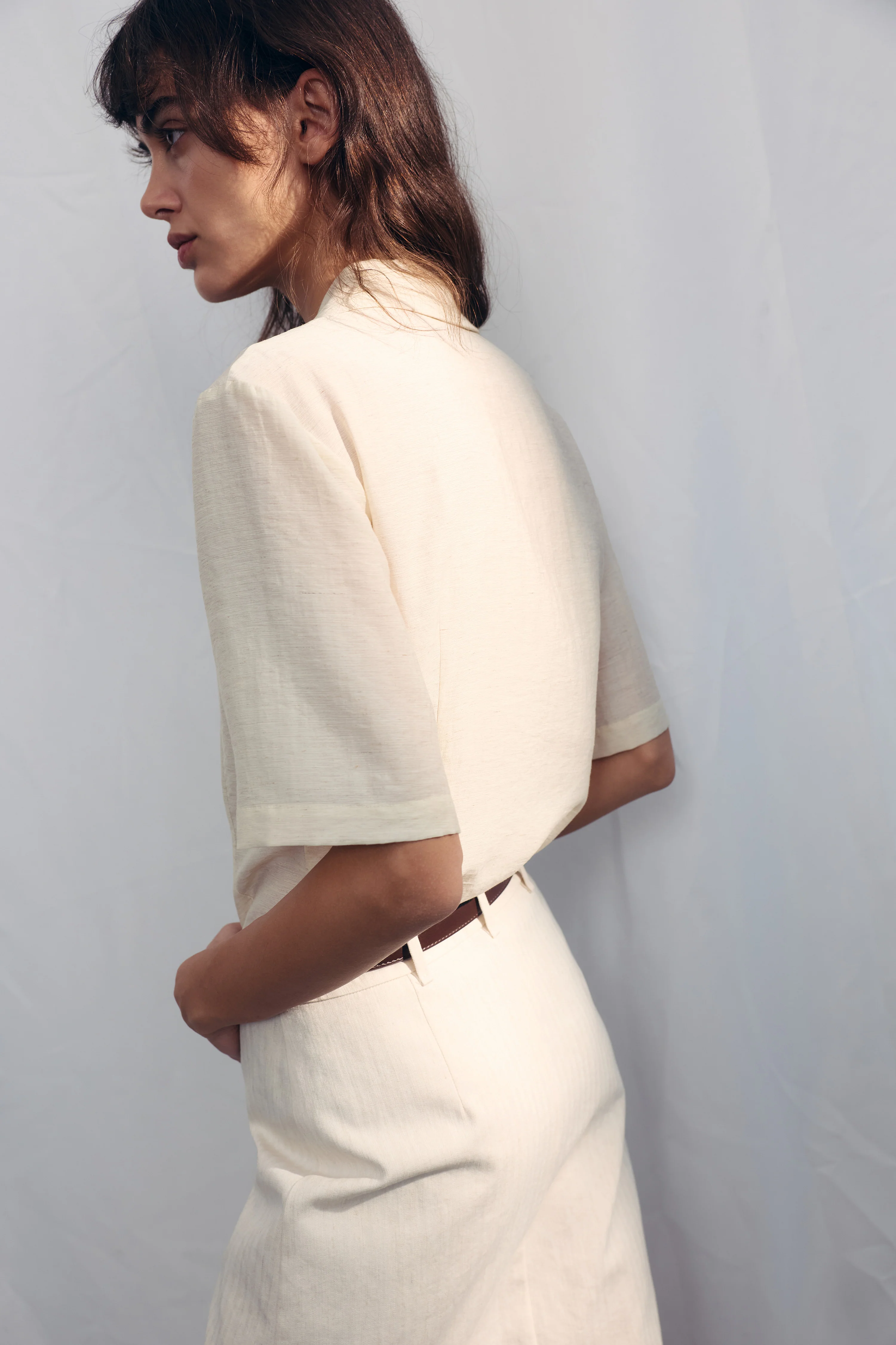 VISCOSE-LINEN SHIRT - Image 6