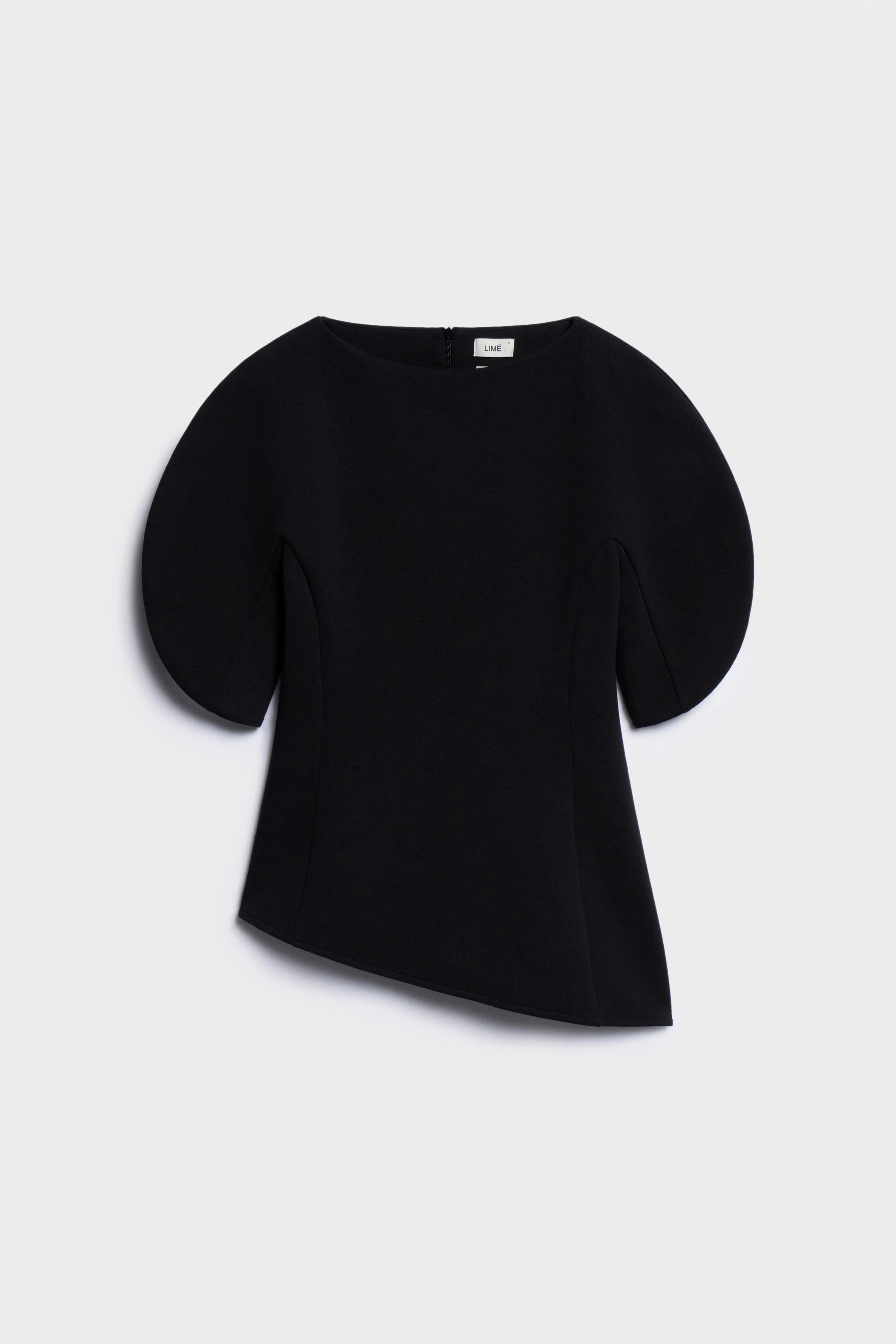 VOLUME-SLEEVE COTTON-BLEND BLOUSE - Image 5